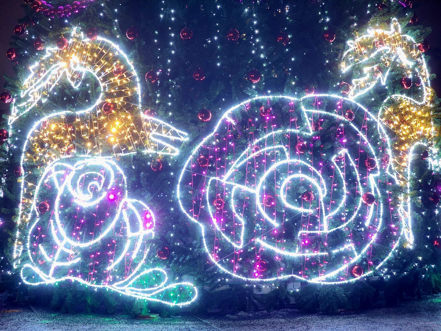 вертикалки, зимавподмосковье2024, ликино-дулево, орехово-зуевский округ, новогодняя ель в парке,дед мороз рекомендует,парки подмосковья,