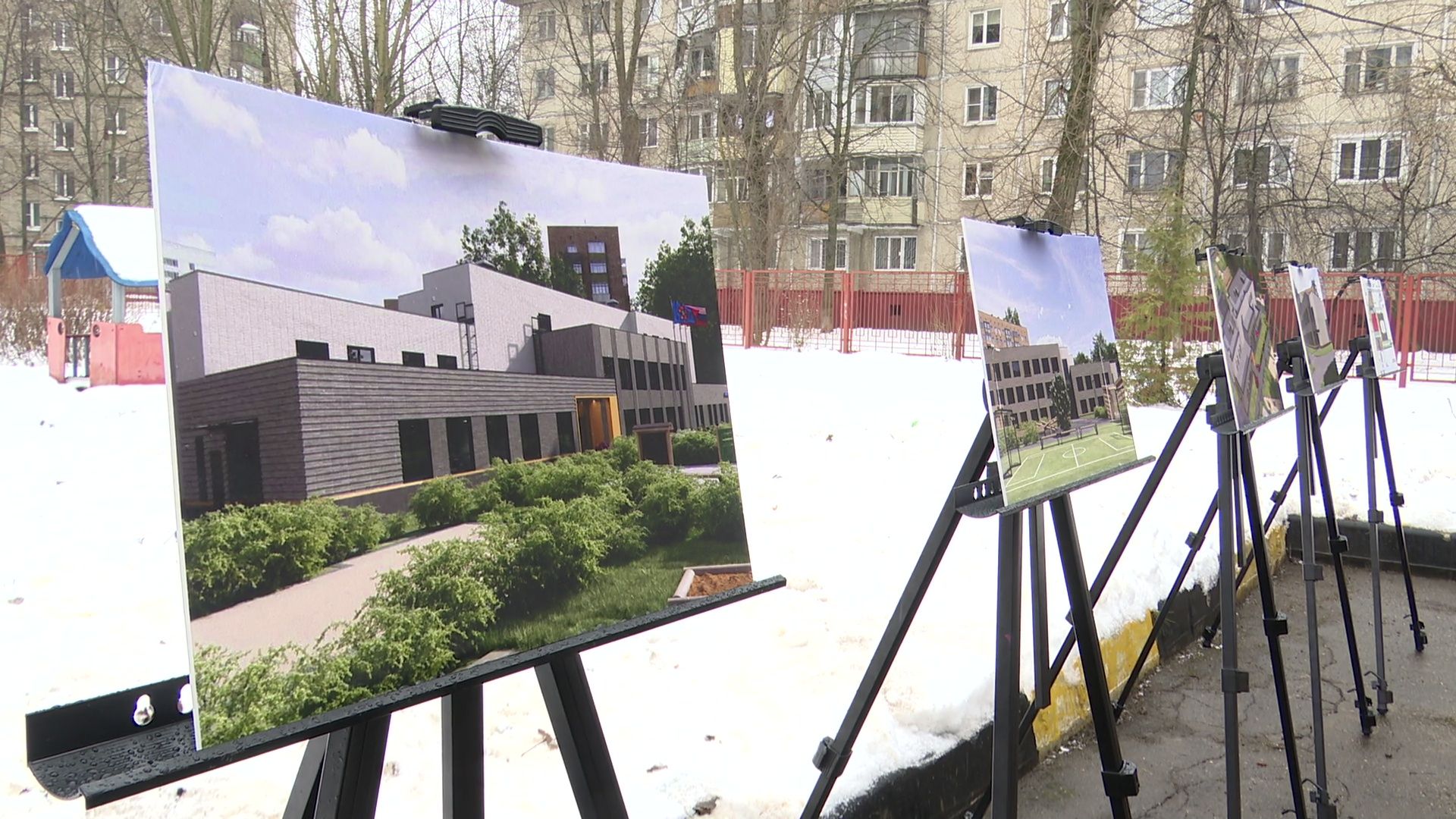 Реутов, вертикалки, строительство, дошкольное отделение школы, детский сад, закладка капсулы,