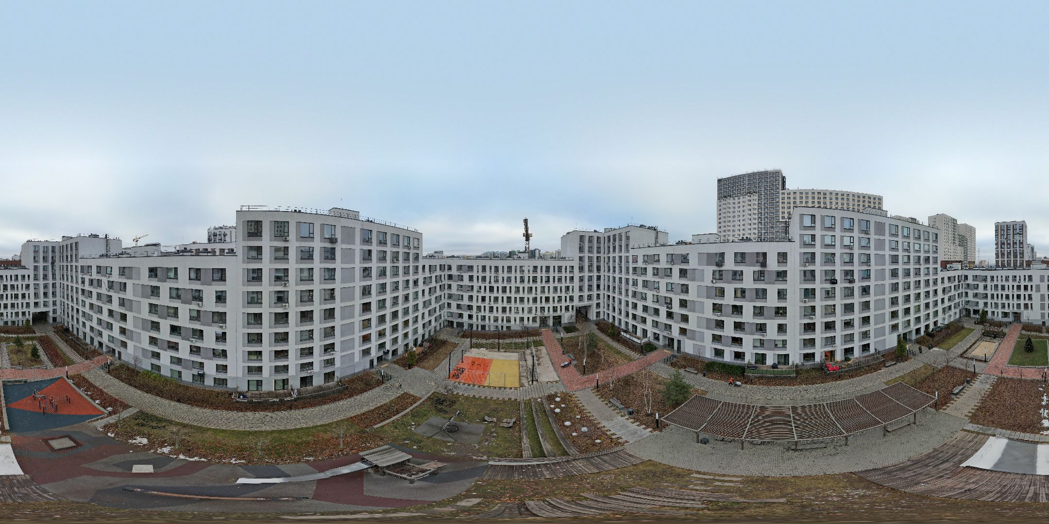 видео с коптера, строительство, жильё,