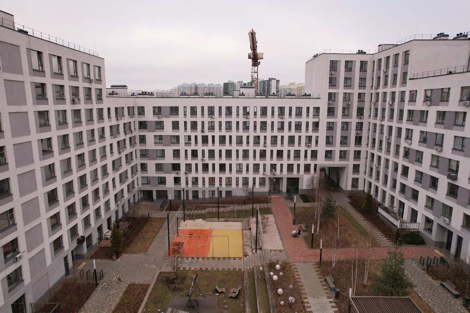 видео с коптера, строительство, жильё,