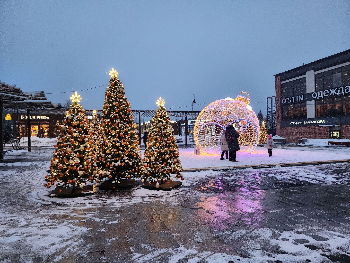 украшение города к новому году, зима, вертикалки,
