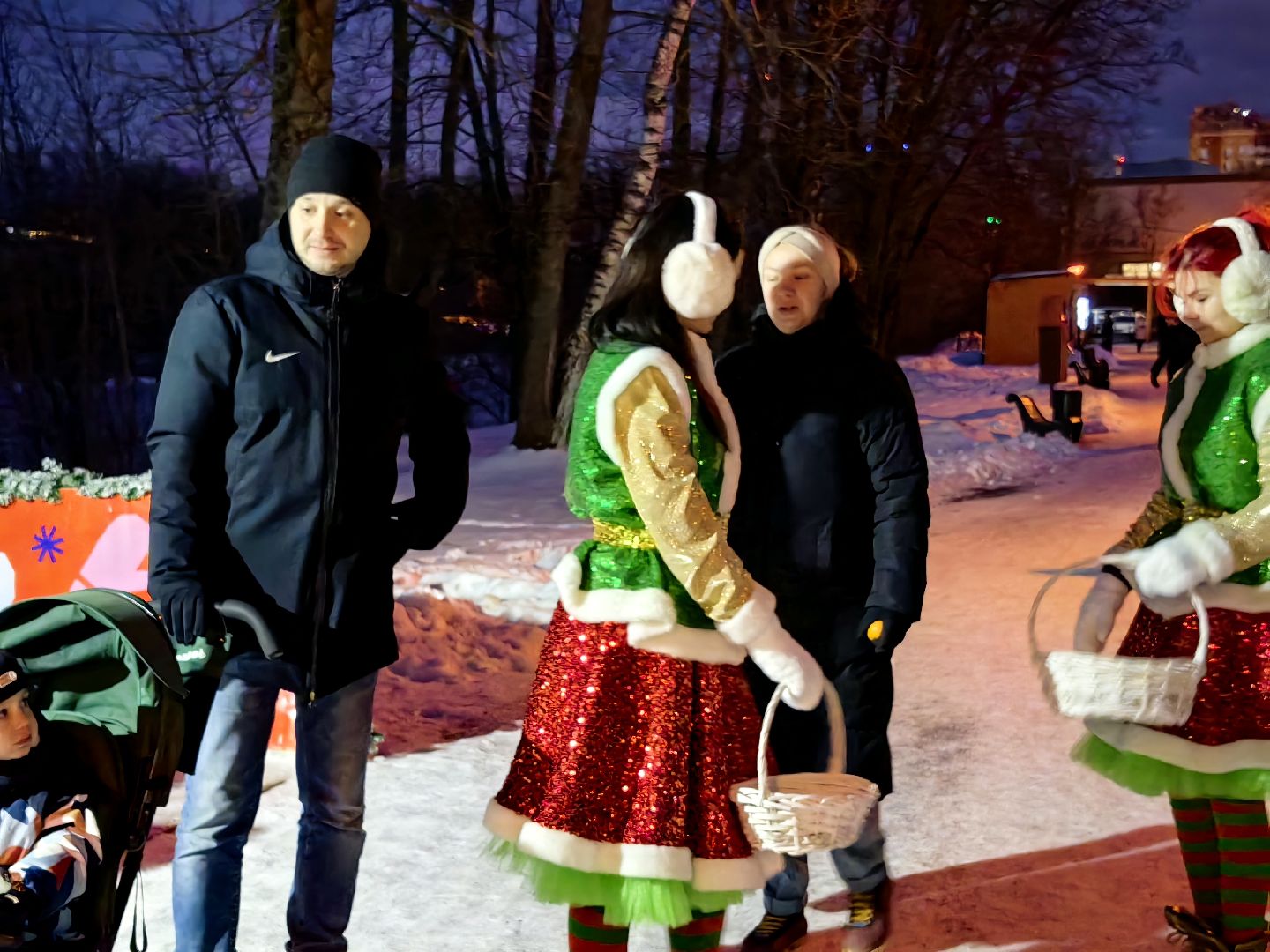 парк, мандаринка, акция, новый год, дед мороз, вертикалки