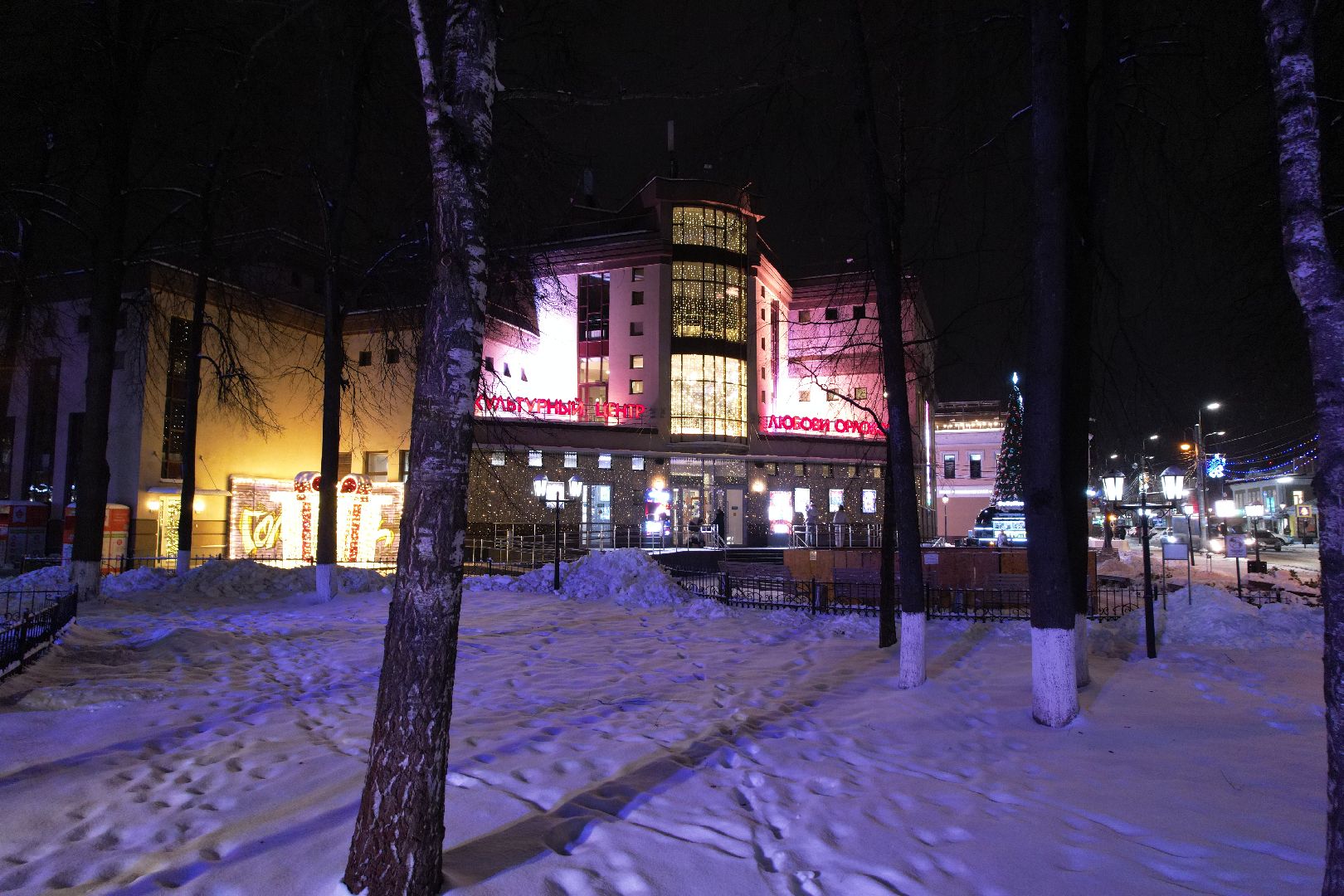 видео с коптера, дк, одинцовский городской округ, украшение города, новый год,