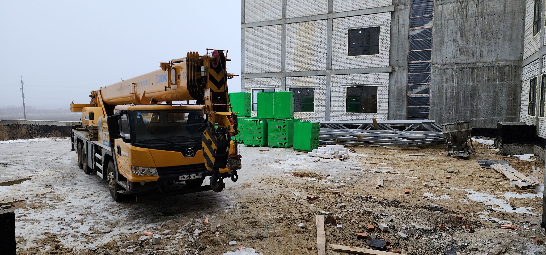 Зарайск, новая школа на 850 мест, строительство, вертикалки,