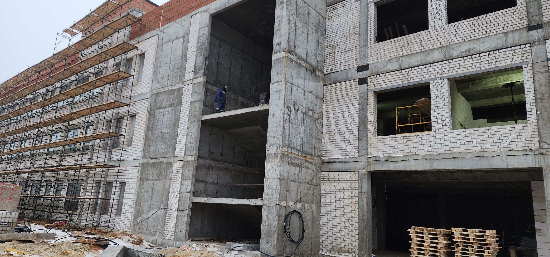 Зарайск, новая школа на 850 мест, строительство, вертикалки,