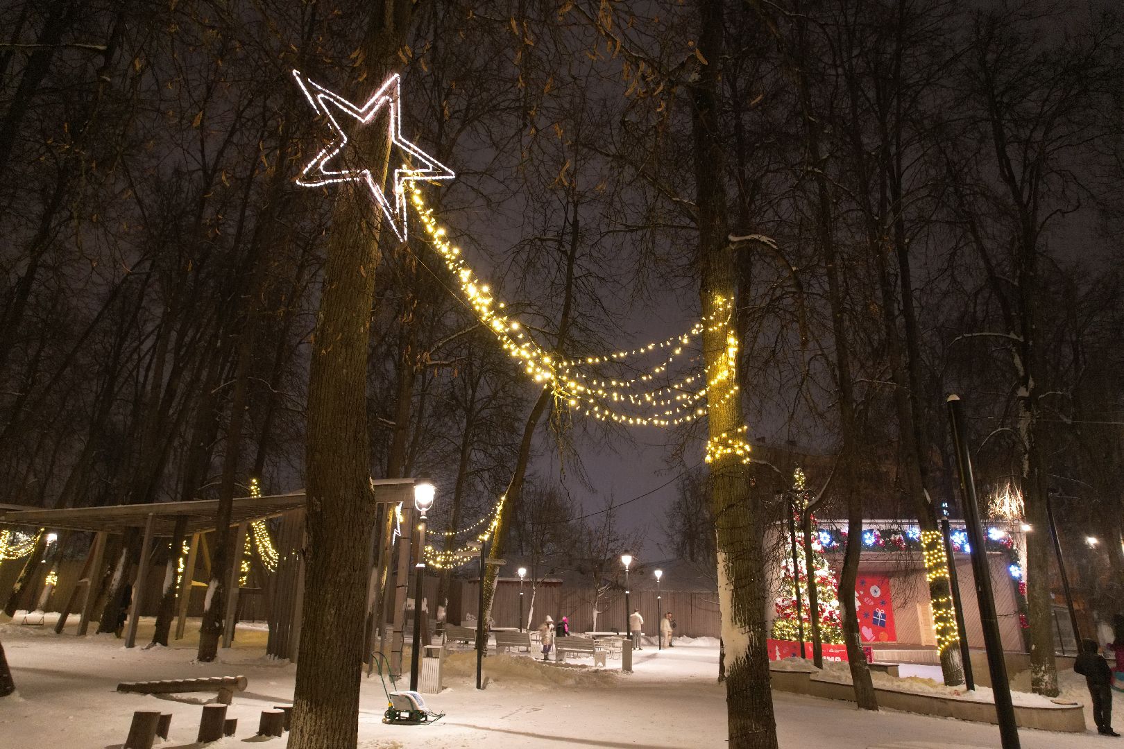видео с коптера, зима в подмосковье, звенигород,