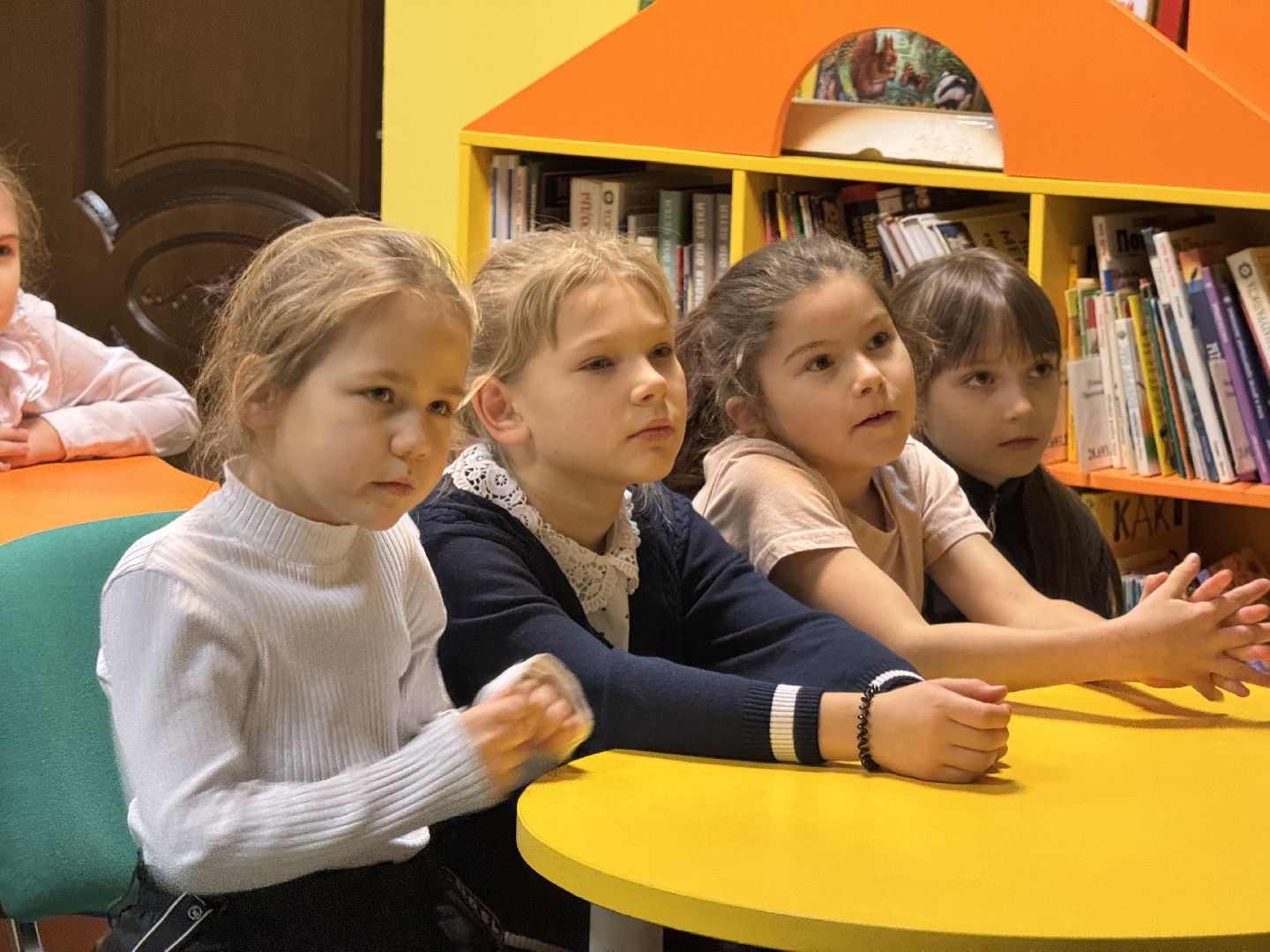 шаховская, библиотека, урок в библиотее, дети,