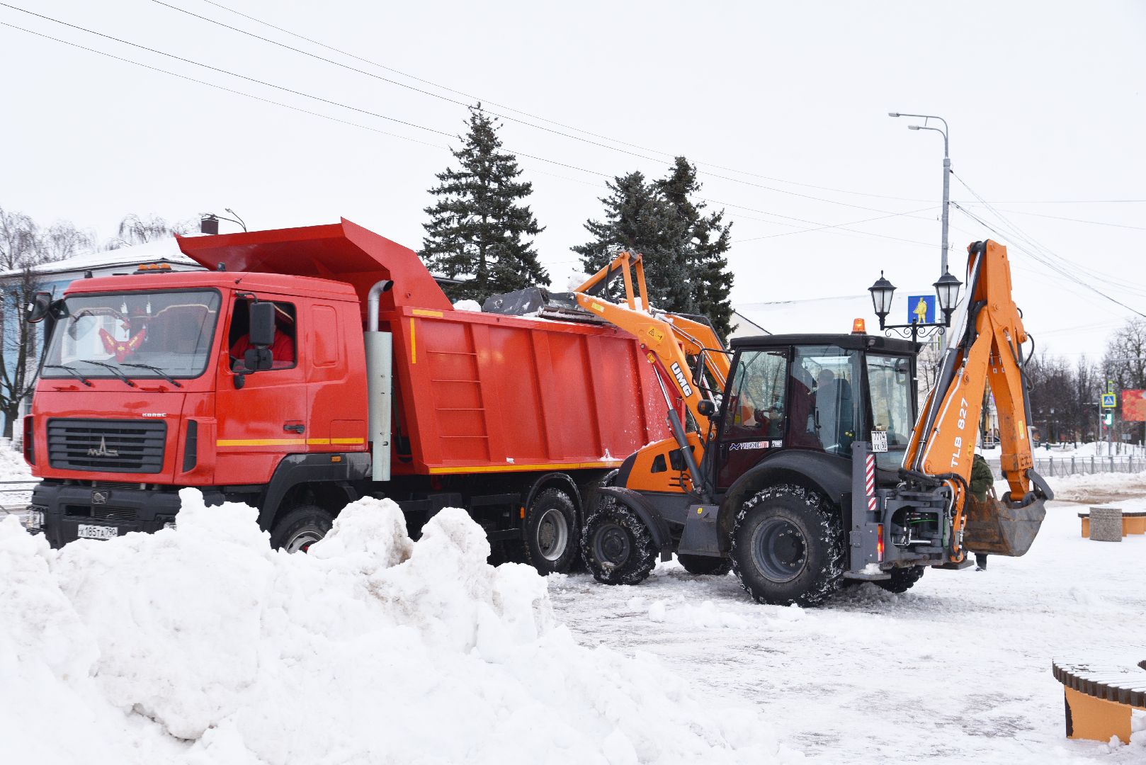 лотошино, благоустройство, уборка снега, уборка снега и наледи, вертикалки,