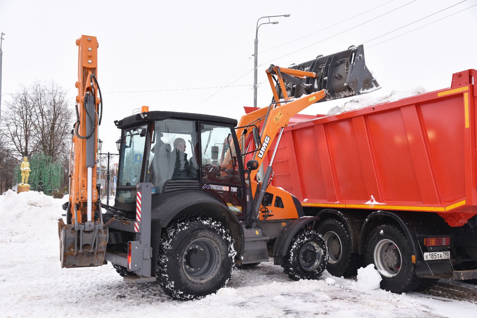 лотошино, благоустройство, уборка снега, уборка снега и наледи, вертикалки,