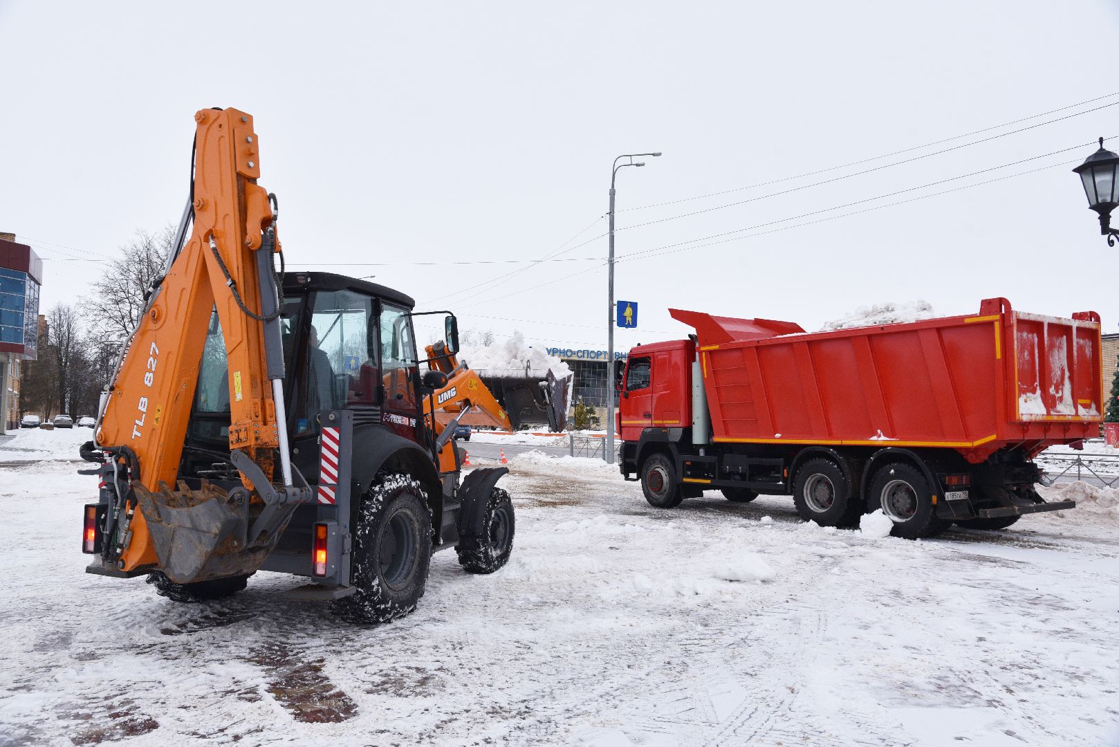 лотошино, благоустройство, уборка снега, уборка снега и наледи, вертикалки,