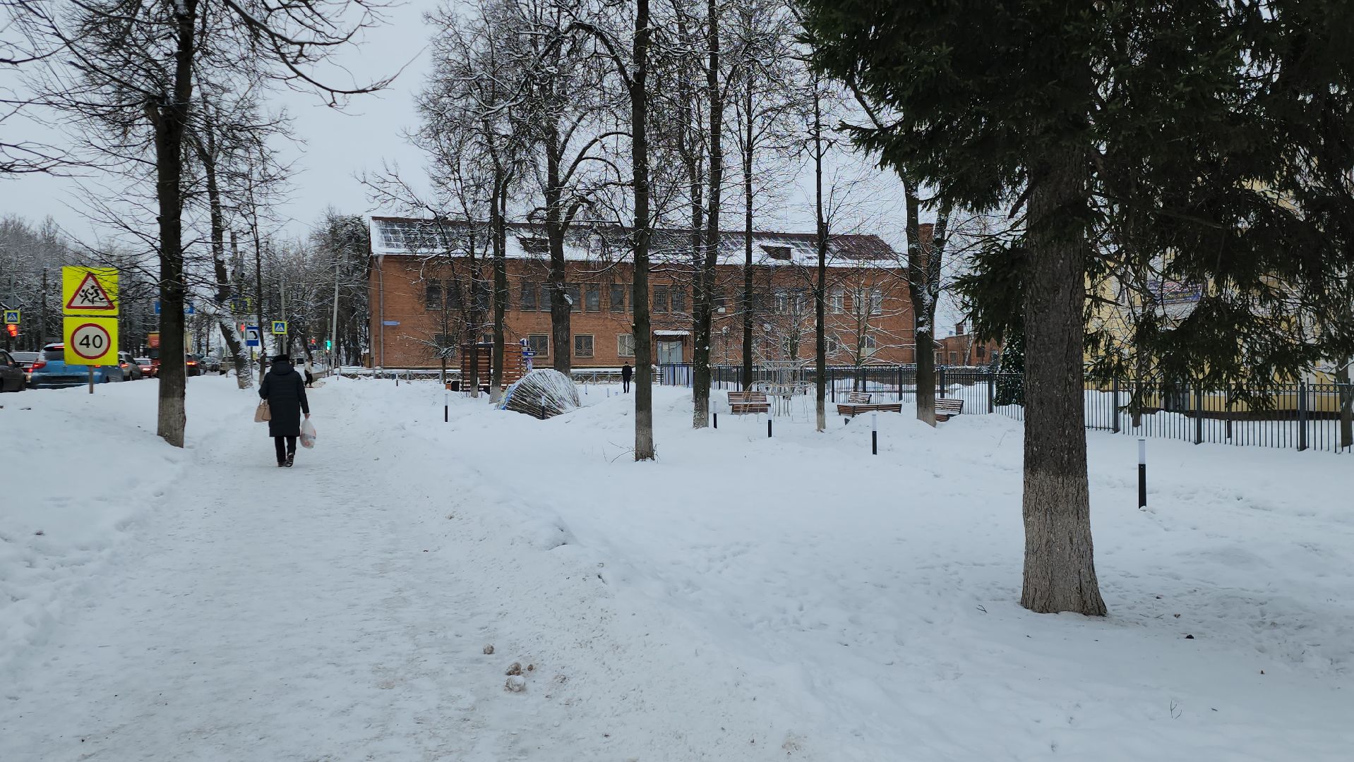 украшение города к новому году, зима 2024-2025, Истра, вертикалки