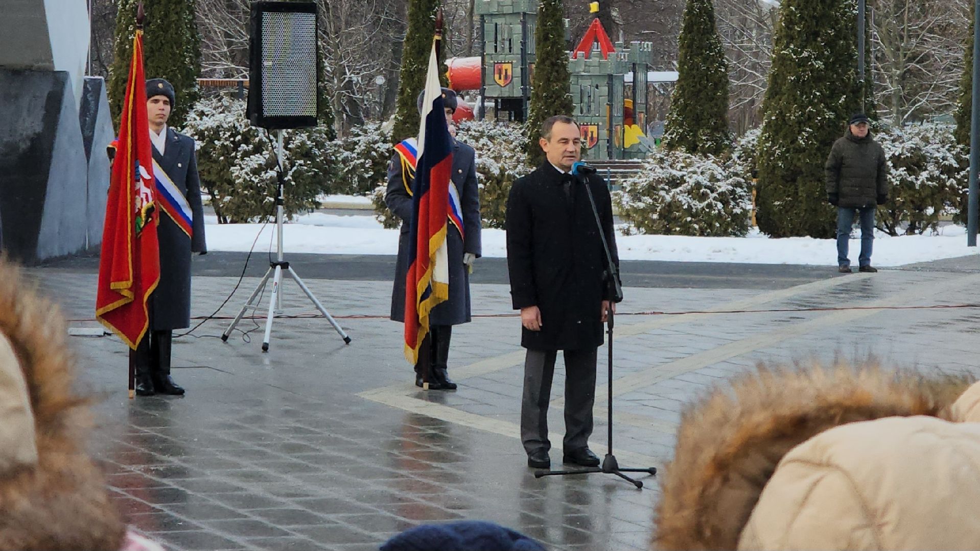 Подольск, Стела город трудовой доблести, Открытие стелы, Благоустройство,