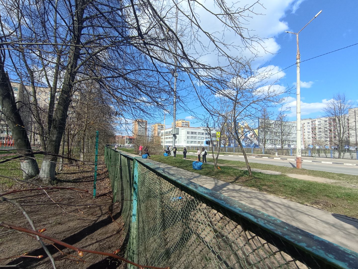 школа, субботник, благоустройство, Дубна