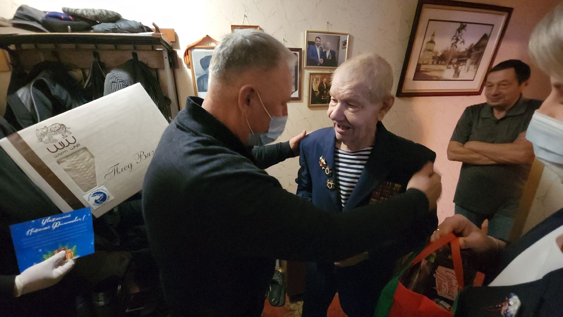 ветеран вов, новый 2025 год, поздравление ветерана, руза, рузский городской округ, зима в подмосковье, московская область,