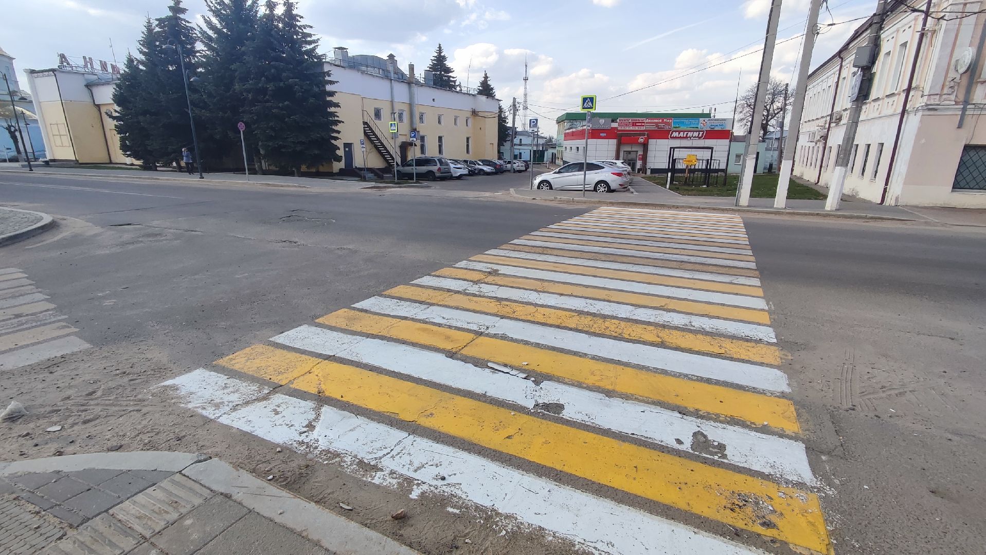 Кашира, разметка, пешеходный переход, дороги