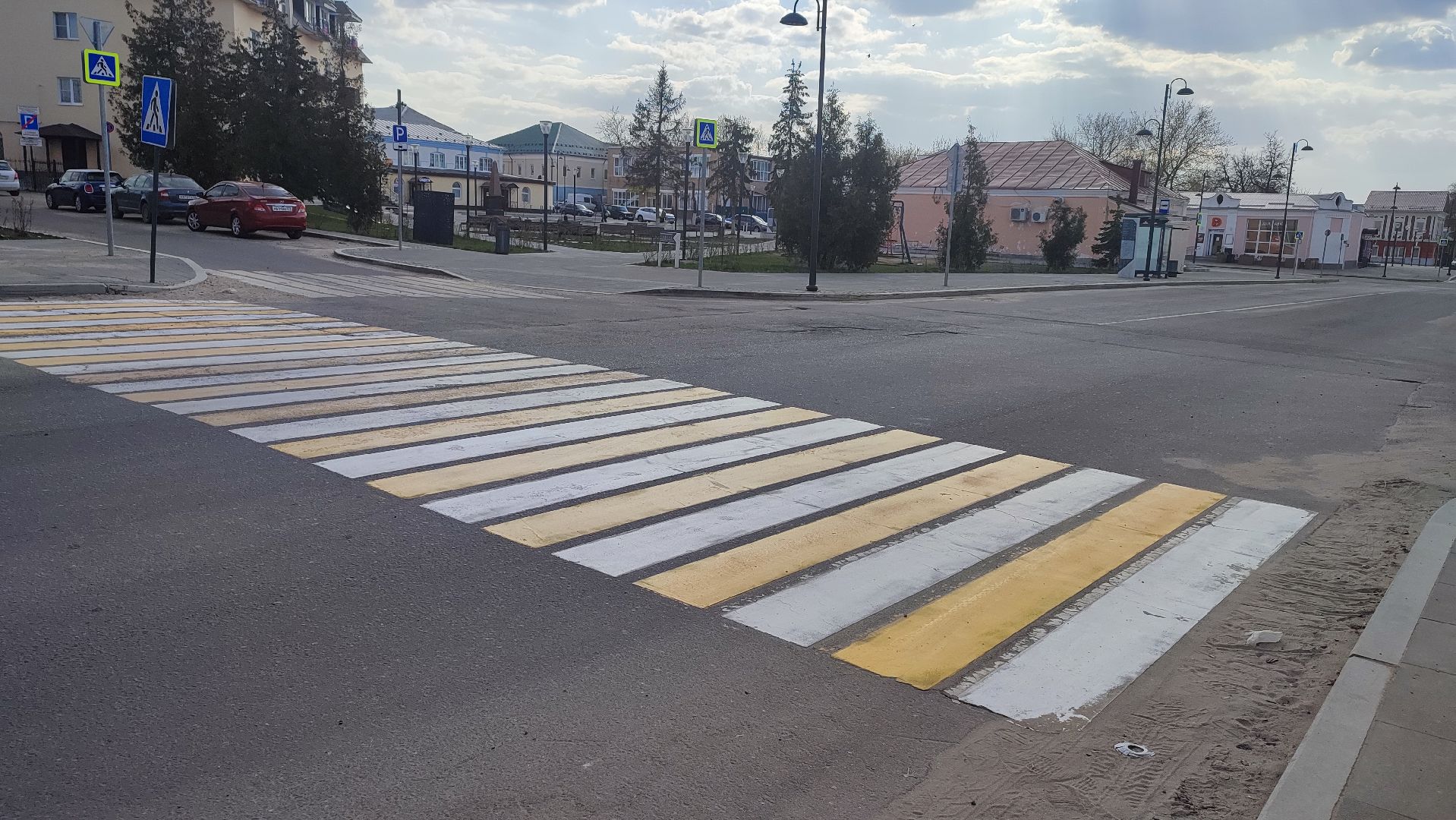 Кашира, разметка, пешеходный переход, дороги