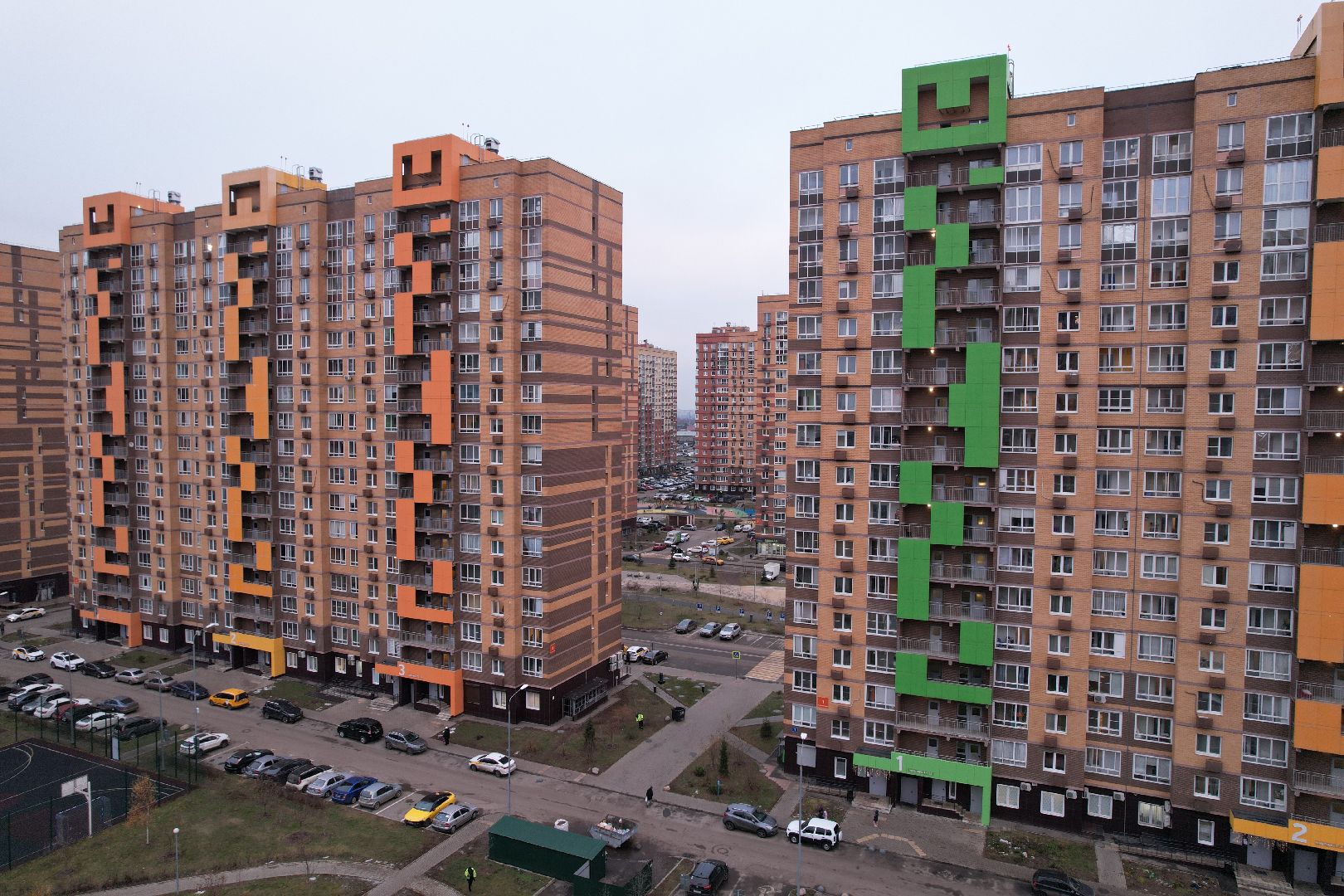 видео с коптера, строительство, строительство домов,