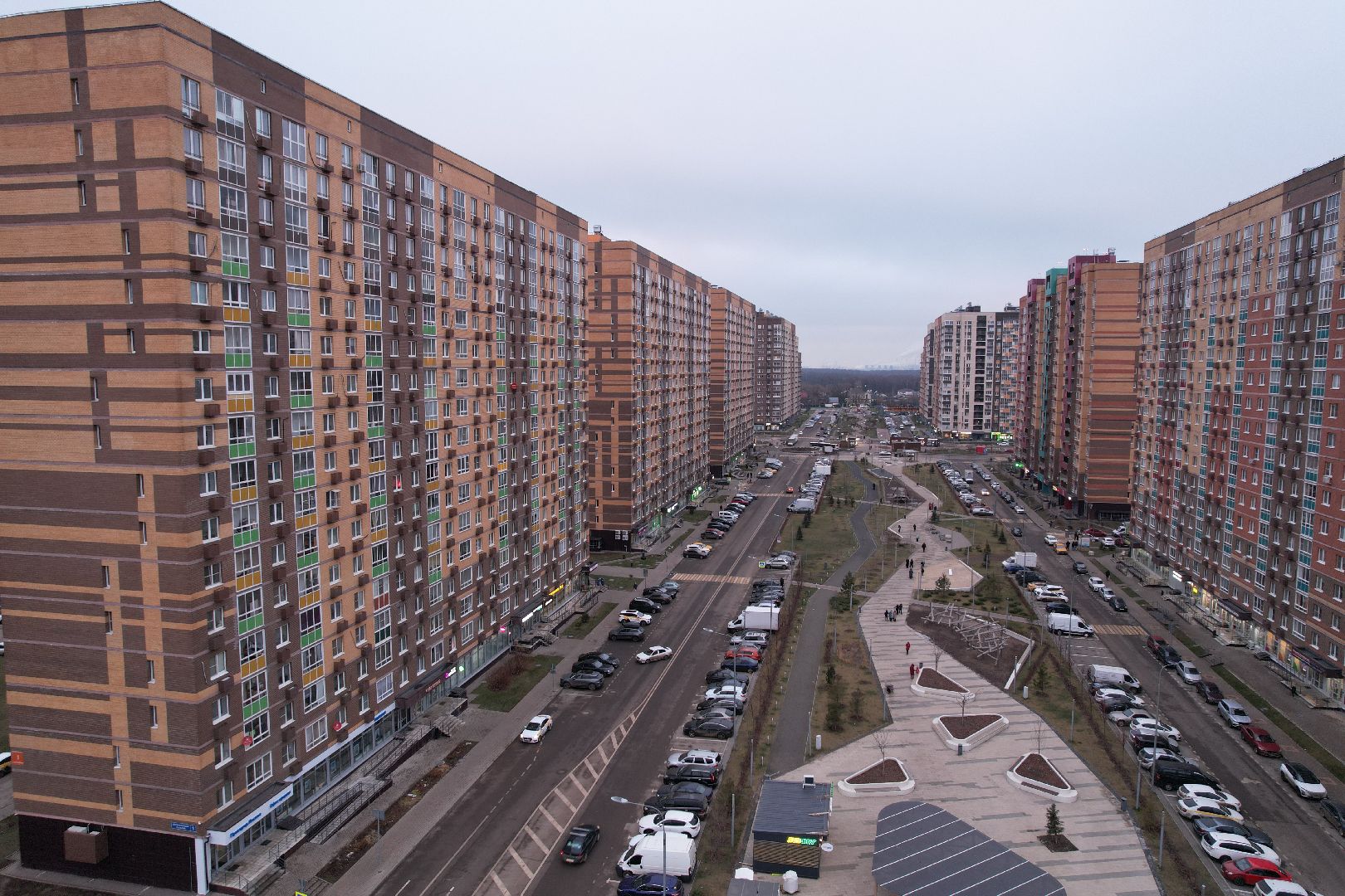 видео с коптера, строительство, строительство домов,