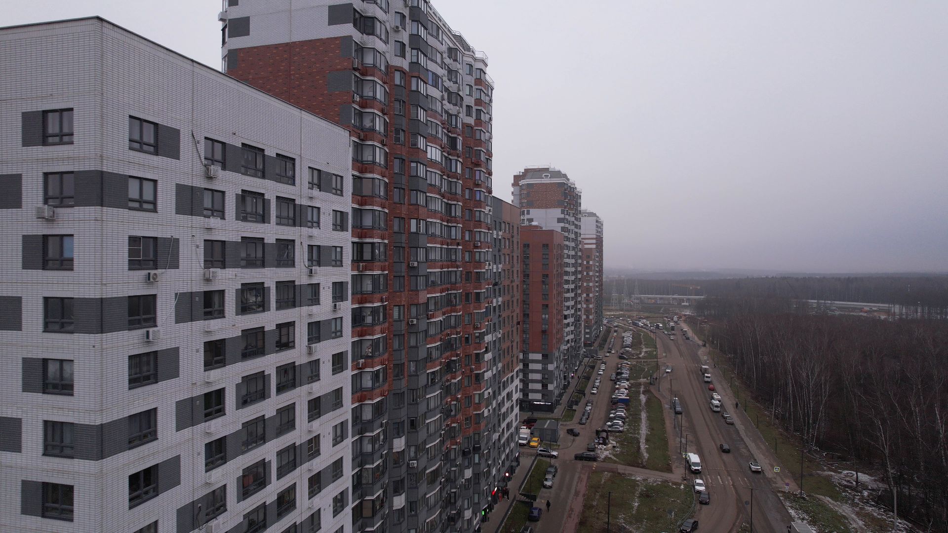 видео с коптера, ленинский городской округ, строительство,