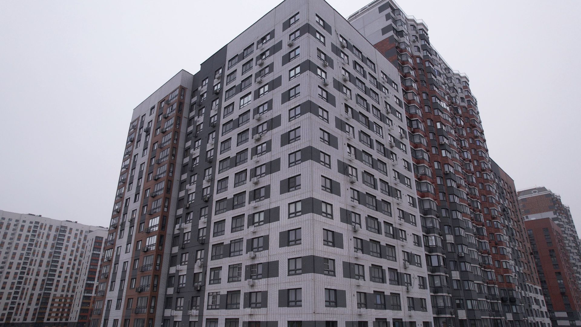 видео с коптера, ленинский городской округ, строительство,