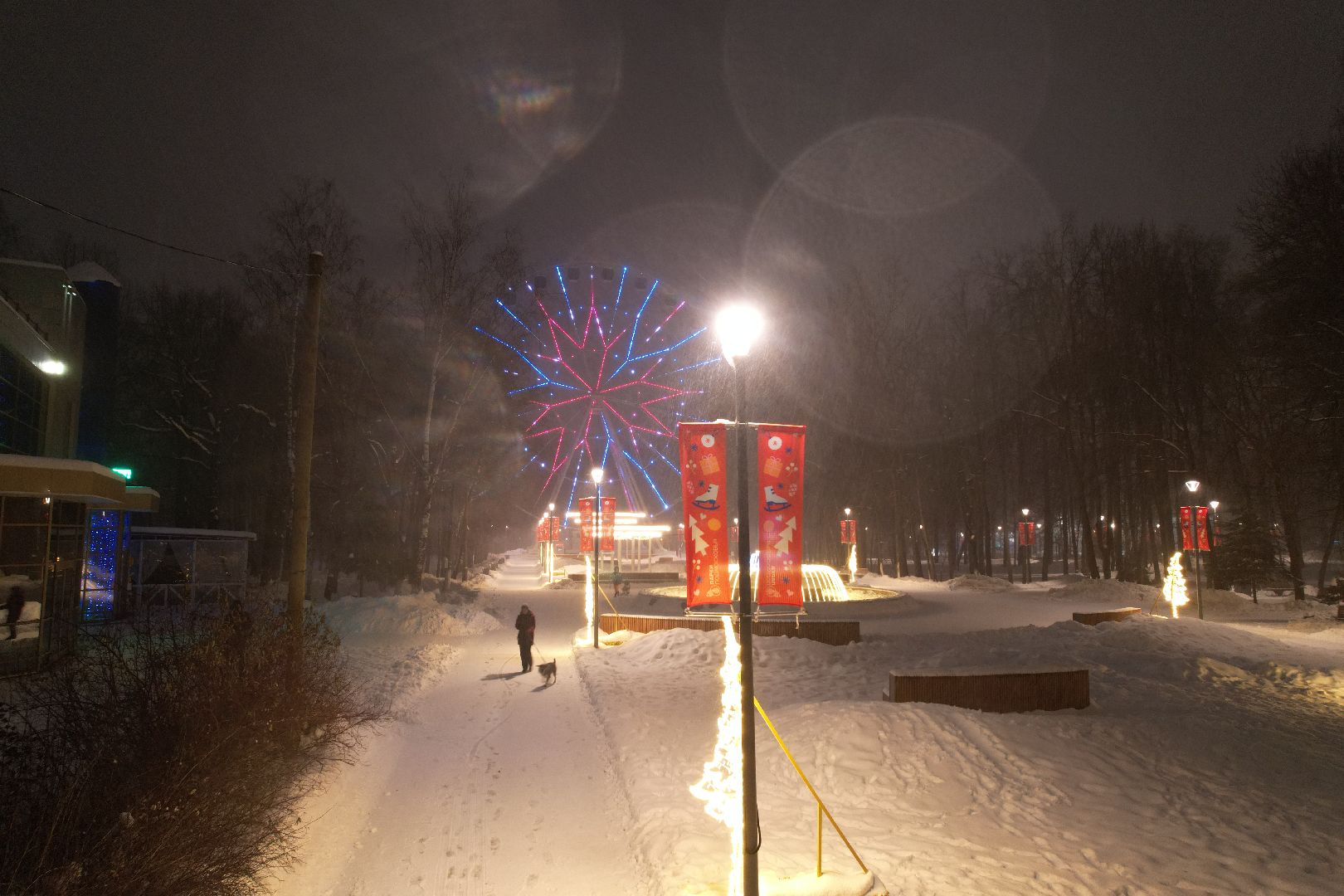 видео с коптера, химки, зима в подмосковье,