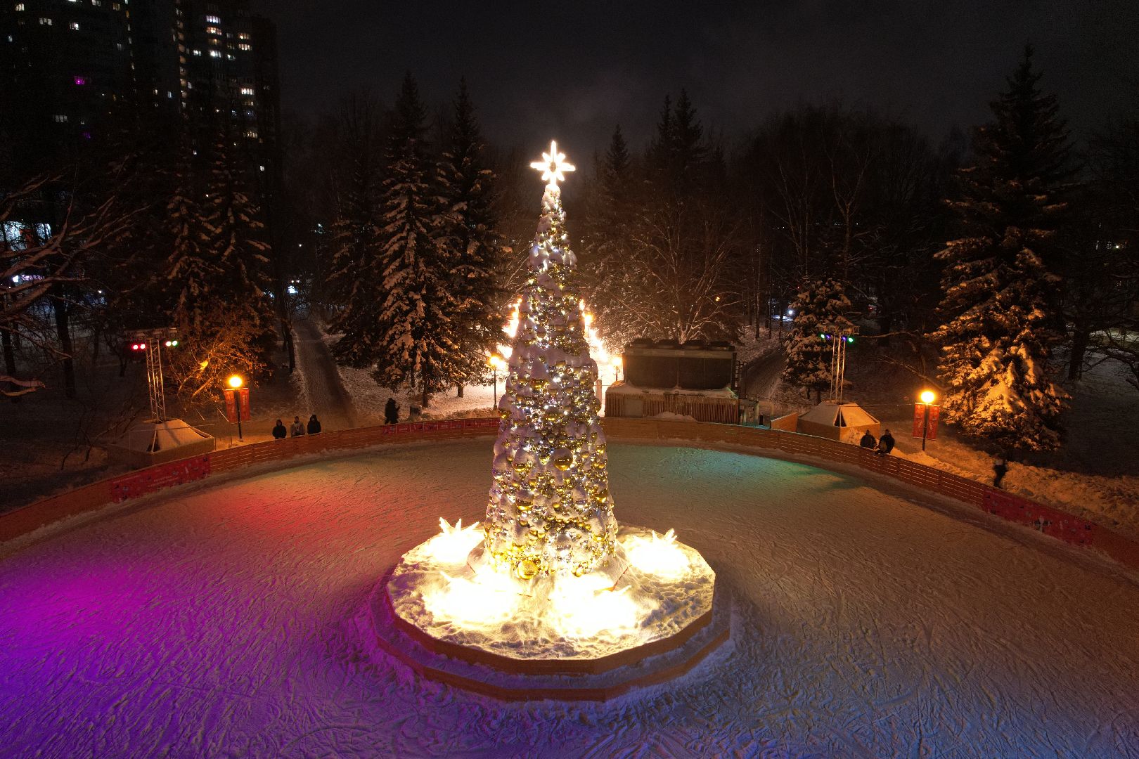 видео с коптера, химки, зима в подмосковье,
