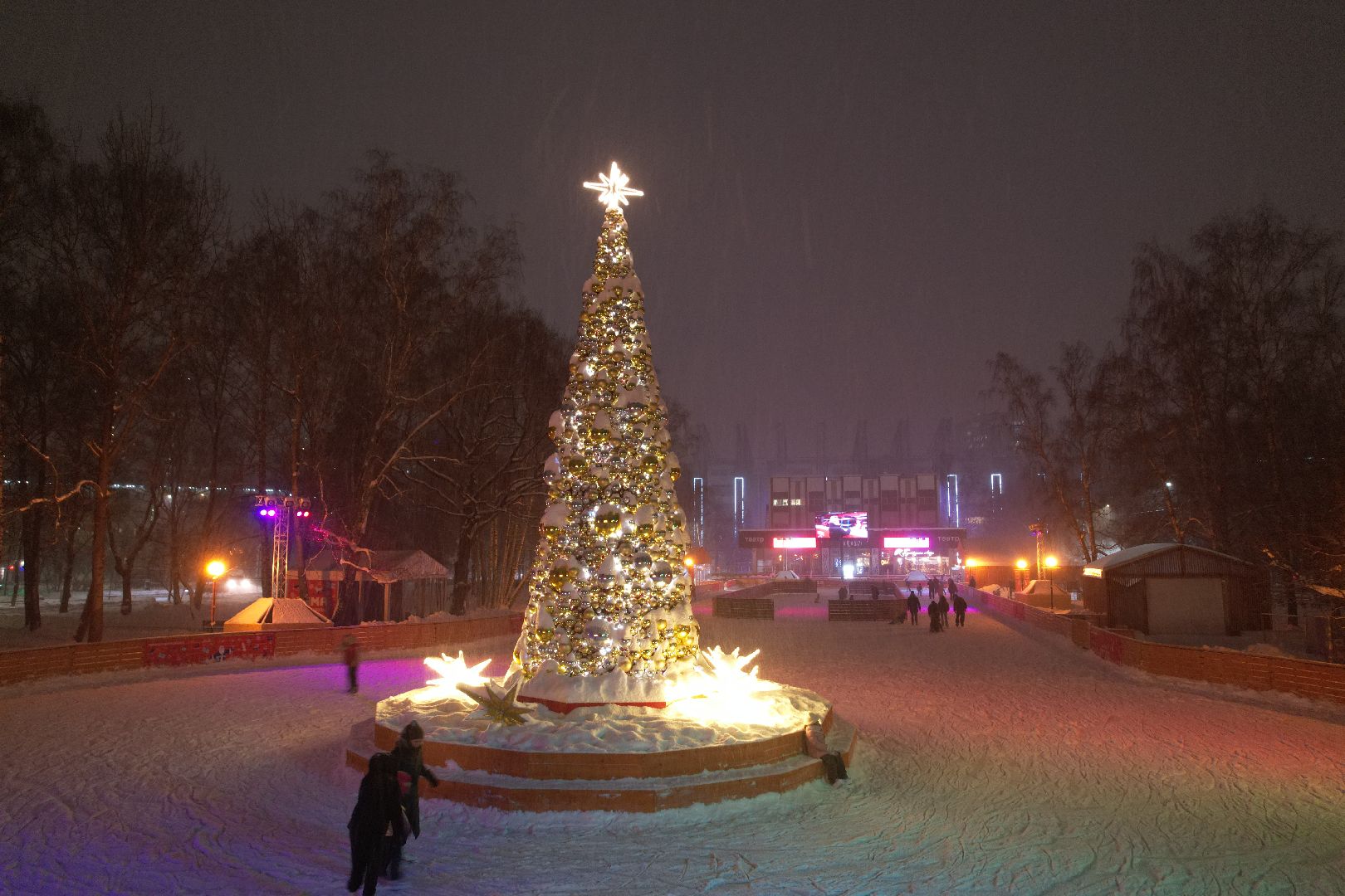 видео с коптера, химки, зима в подмосковье,