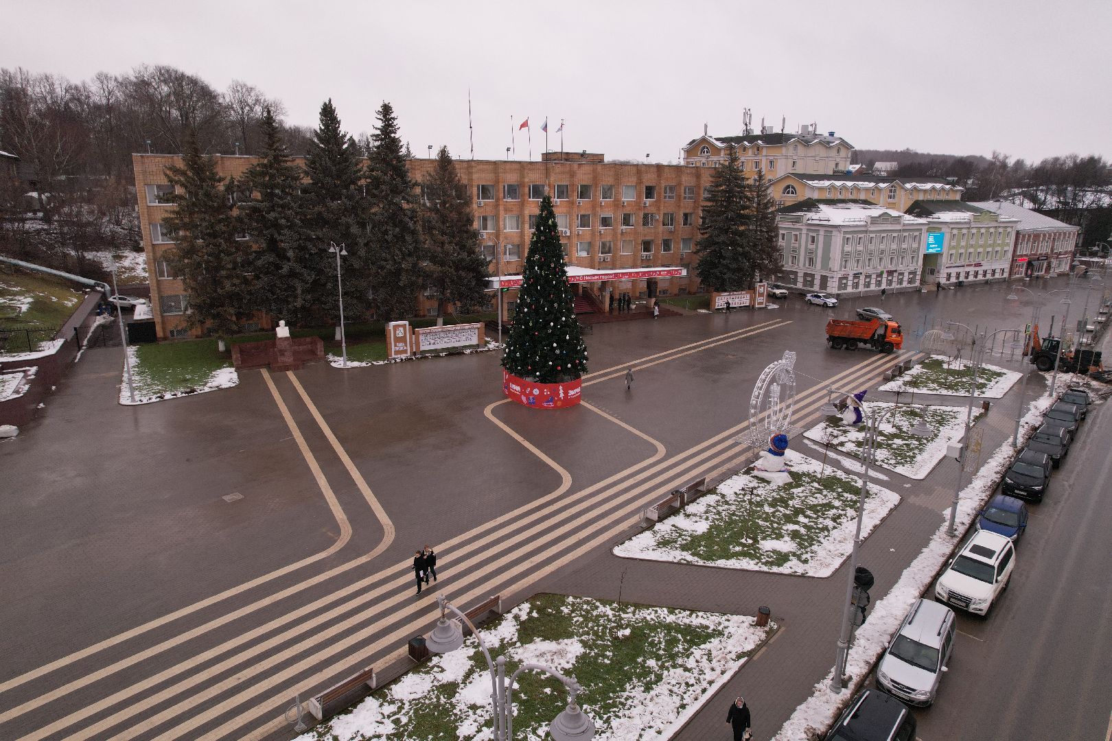 видео с коптера, зима в подмосковье, волоколамск,
