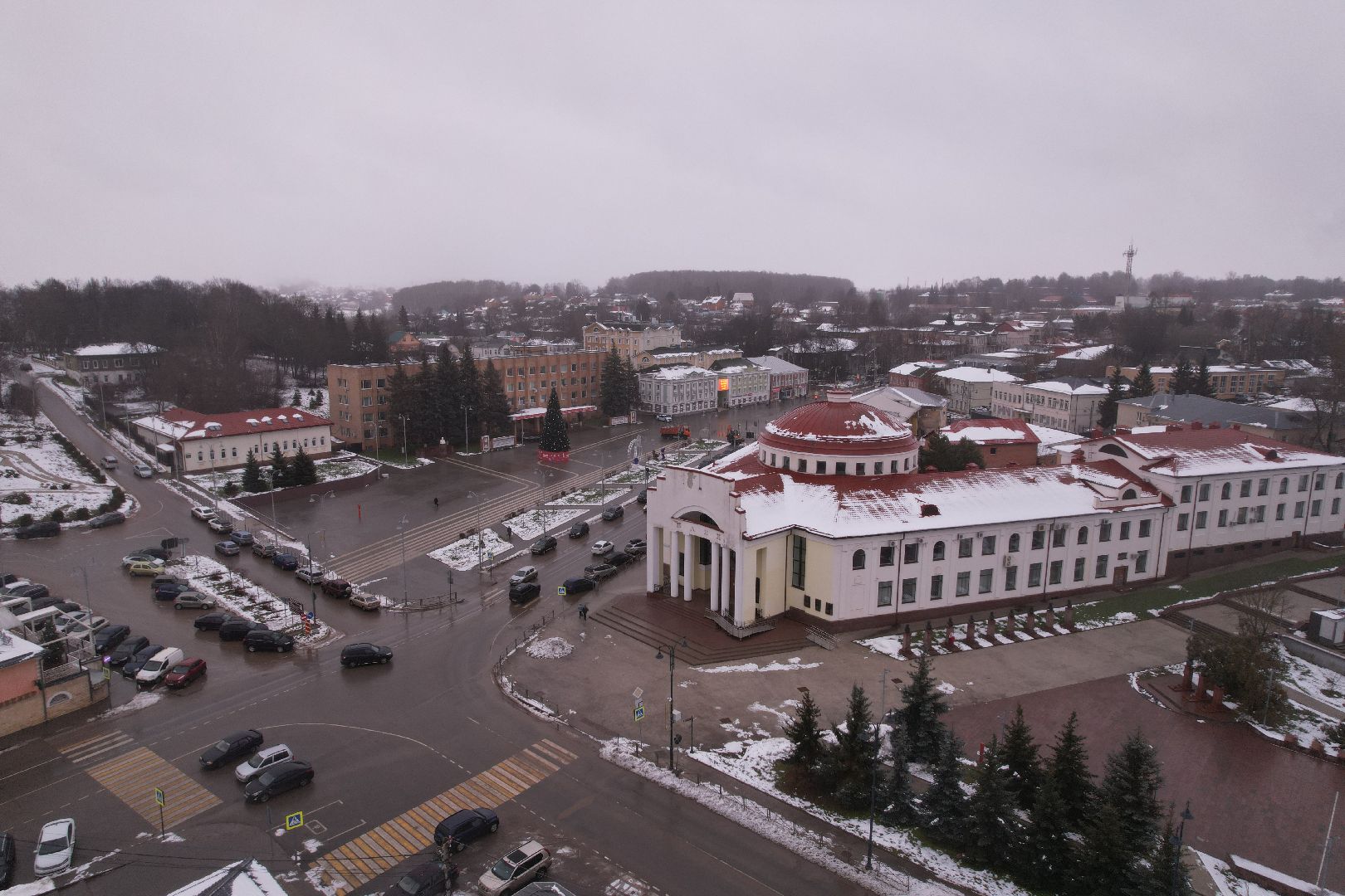 видео с коптера, зима в подмосковье, волоколамск,