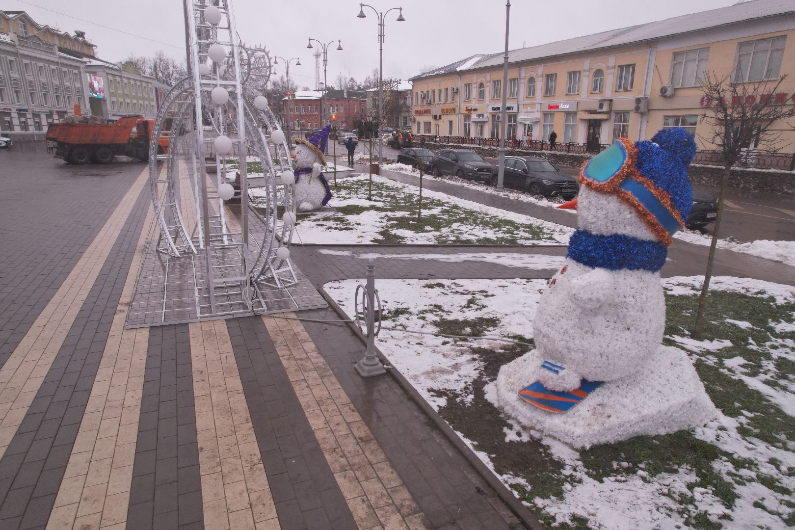 видео с коптера, зима в подмосковье, волоколамск,