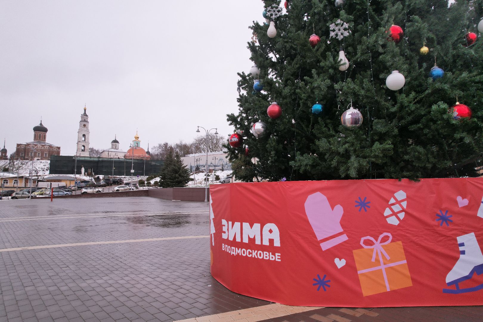 видео с коптера, зима в подмосковье, волоколамск,