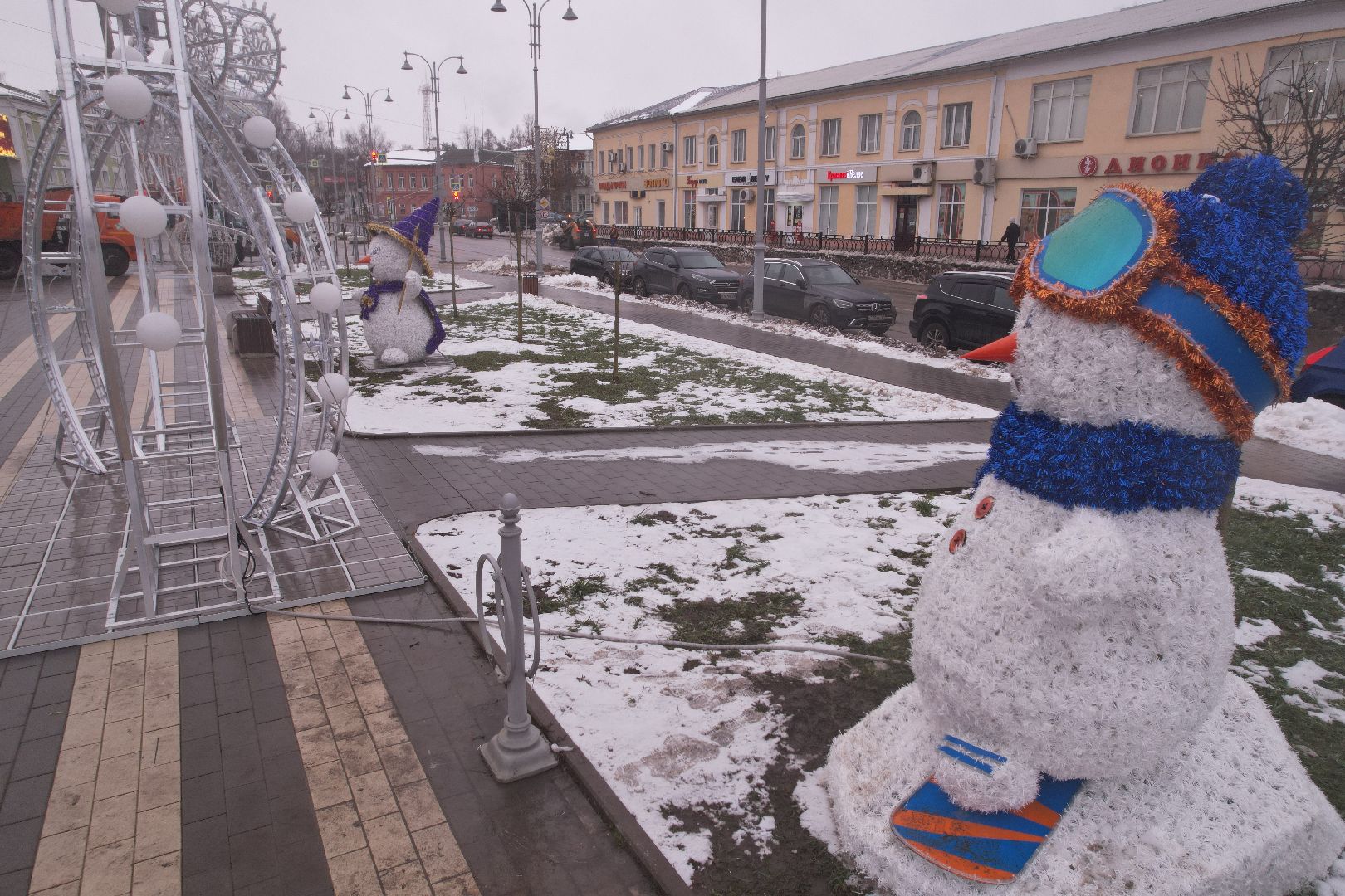 видео с коптера, зима в подмосковье, волоколамск,