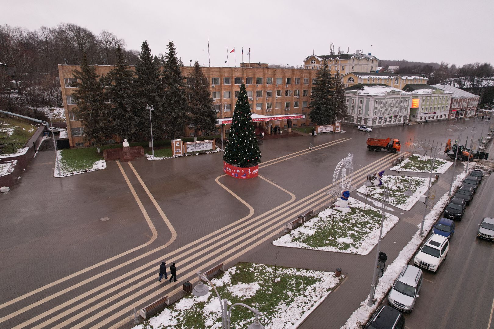 видео с коптера, зима в подмосковье, волоколамск,