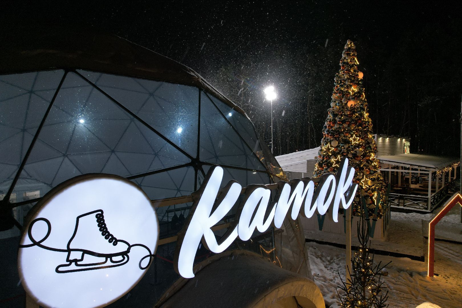 видео с коптера, одинцово, каток,