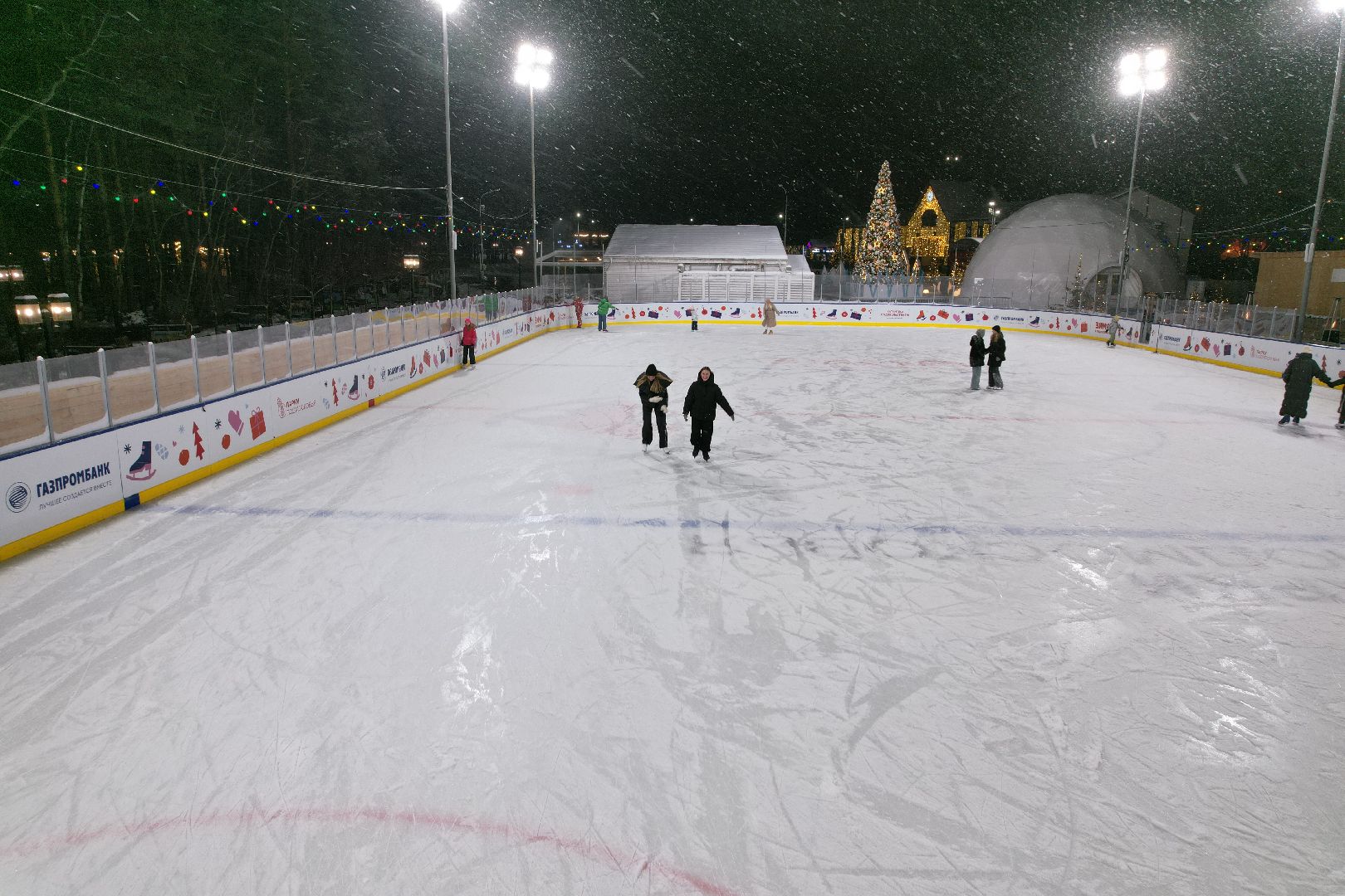 видео с коптера, одинцово, каток,