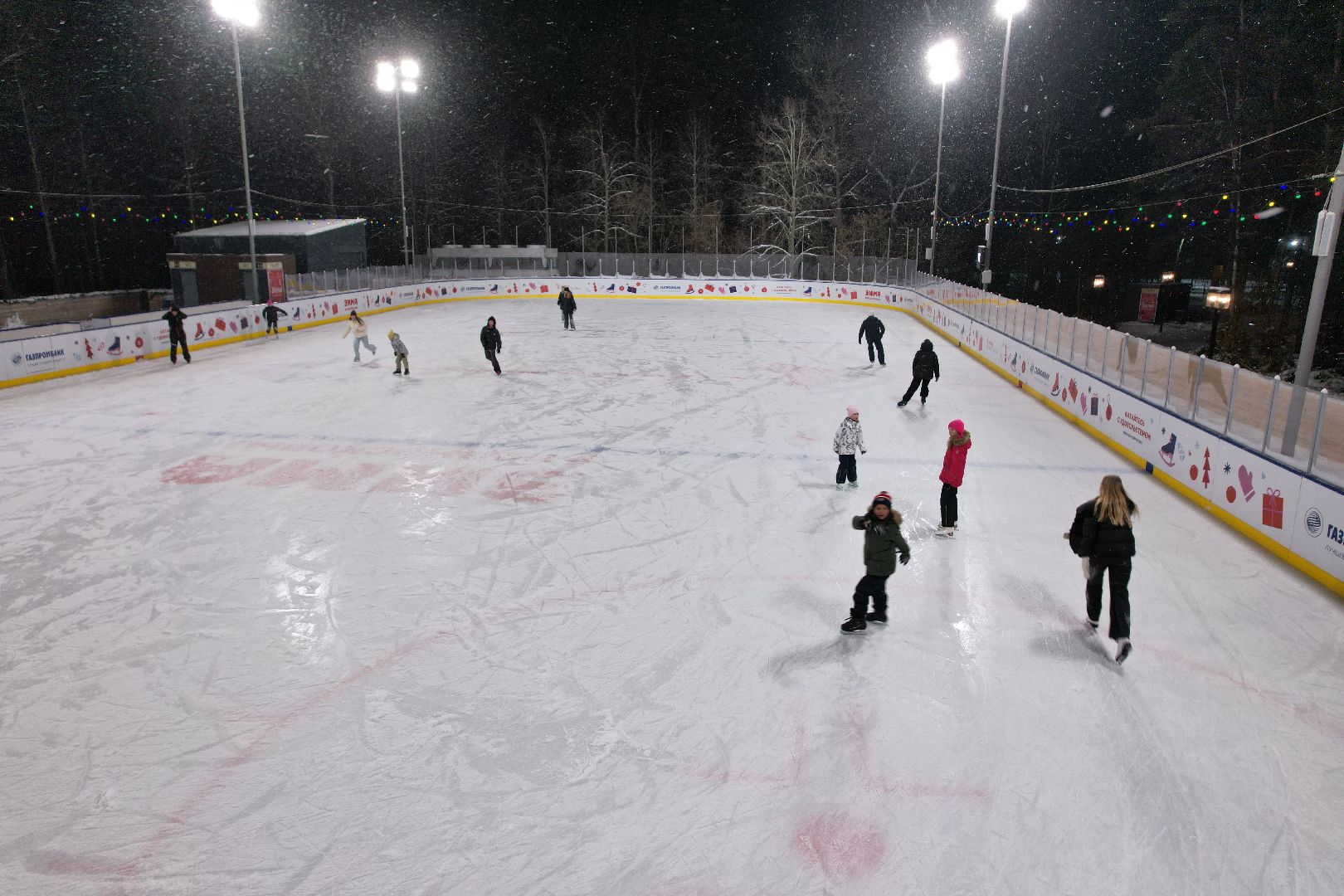 видео с коптера, одинцово, каток,