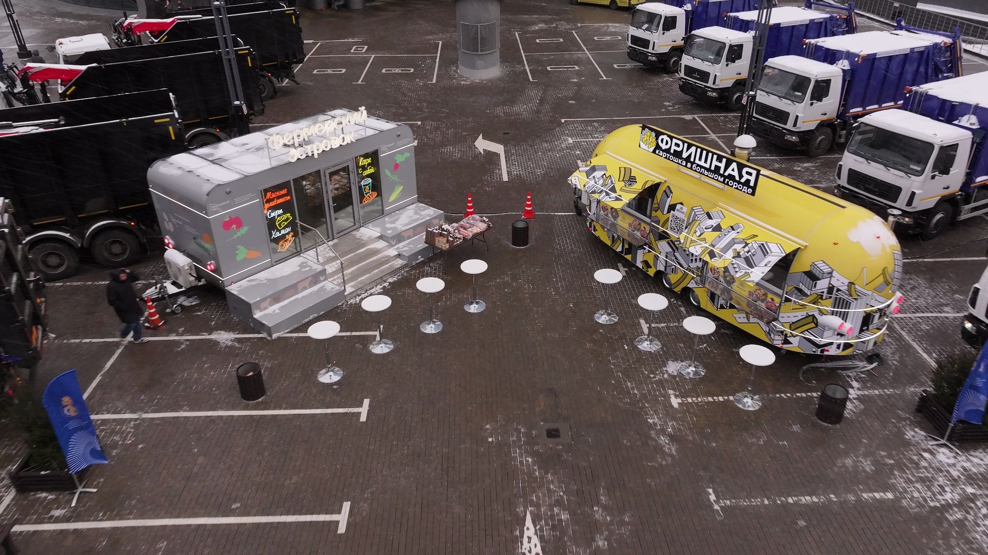 видео с коптера, жкх, техника, красногорск, машины,