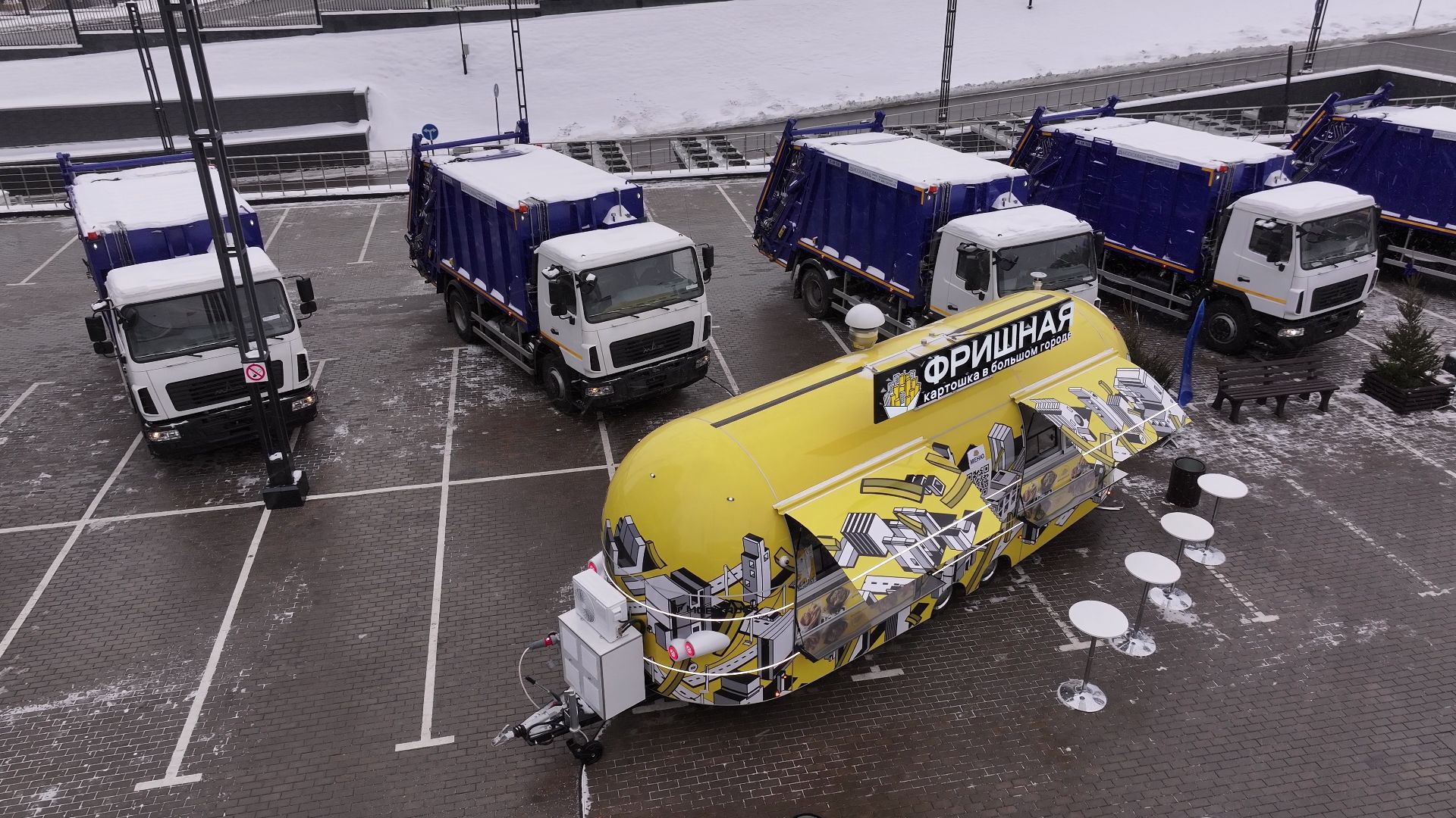 видео с коптера, жкх, техника, красногорск, машины,