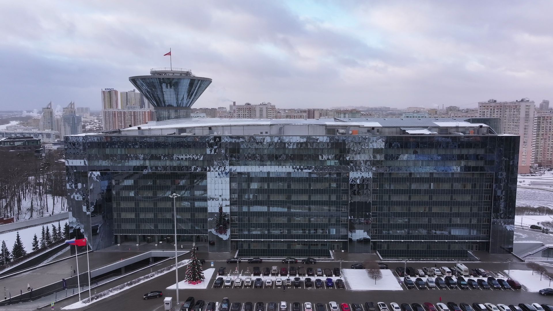 видео с коптера, жкх, техника, красногорск, машины,