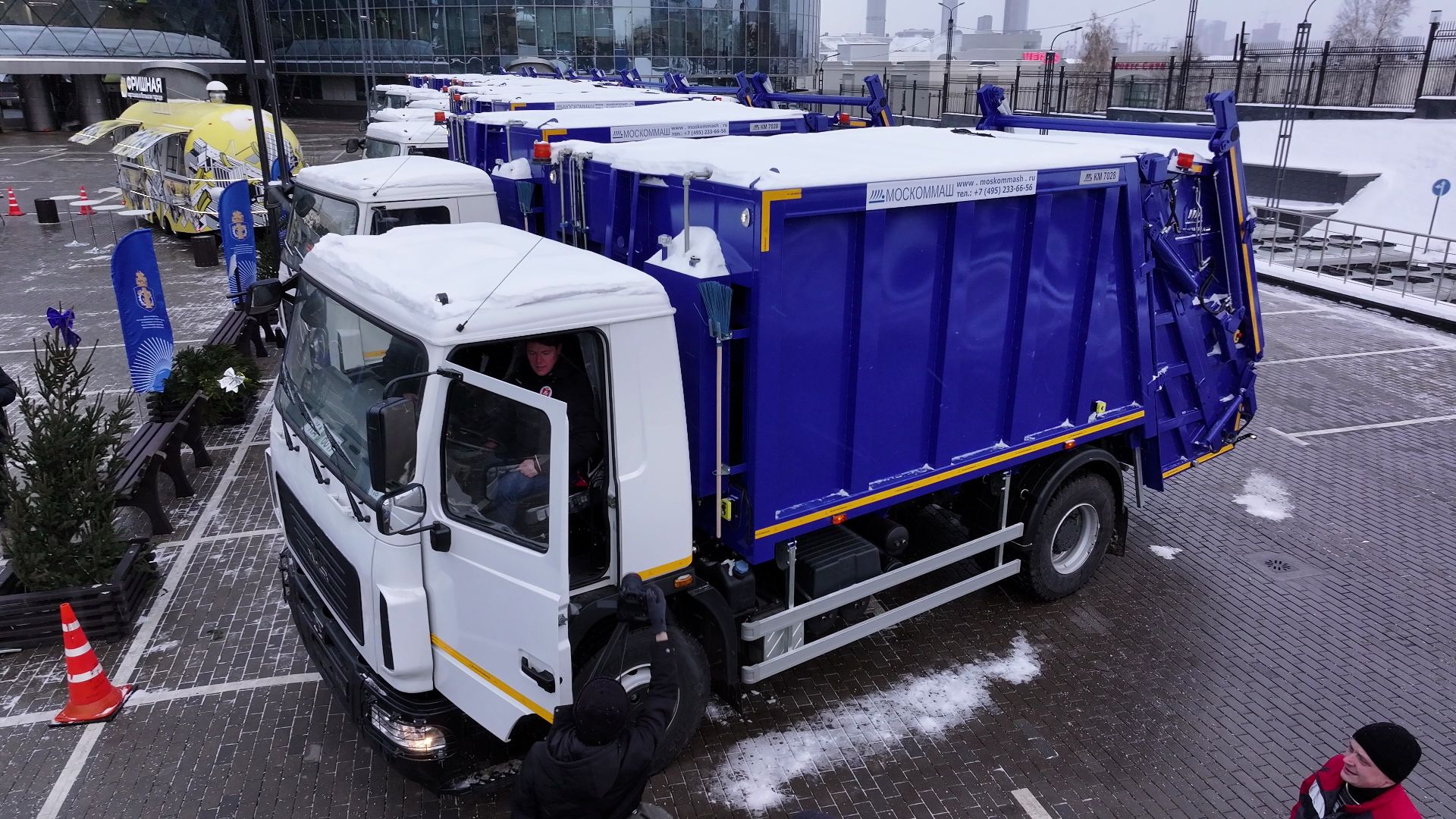 видео с коптера, жкх, техника, красногорск, машины,