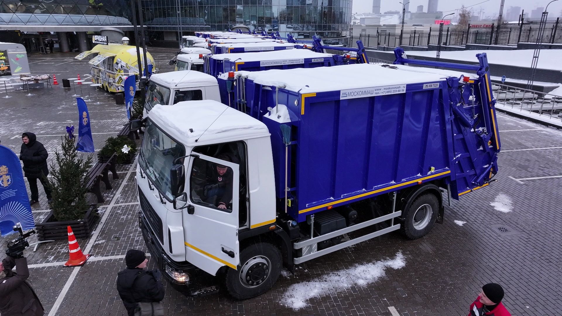 видео с коптера, жкх, техника, красногорск, машины,
