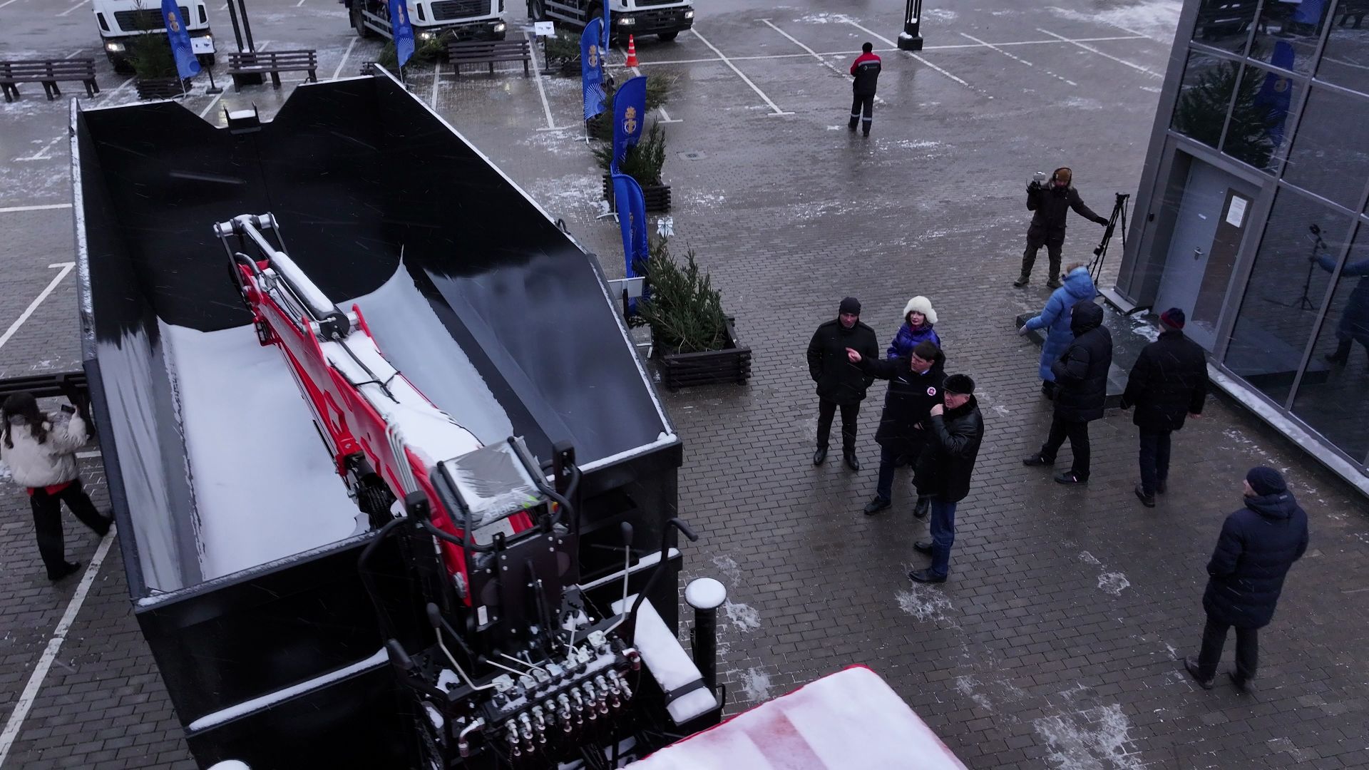 видео с коптера, жкх, техника, красногорск, машины,