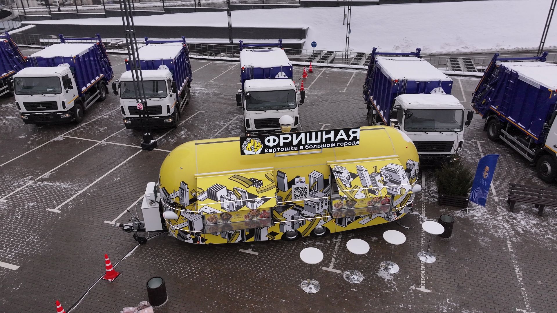 видео с коптера, жкх, техника, красногорск, машины,