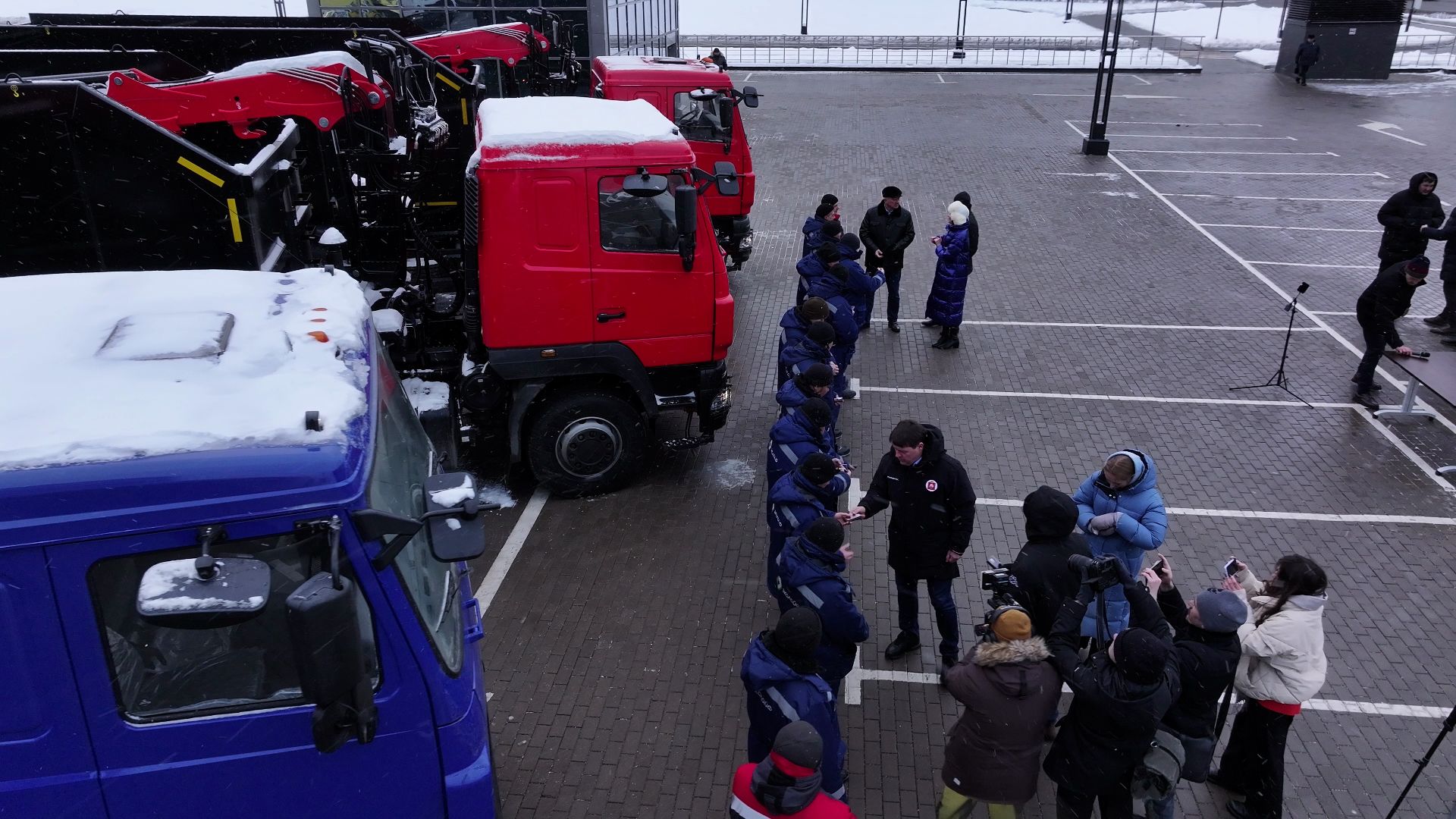 видео с коптера, жкх, техника, красногорск, машины,