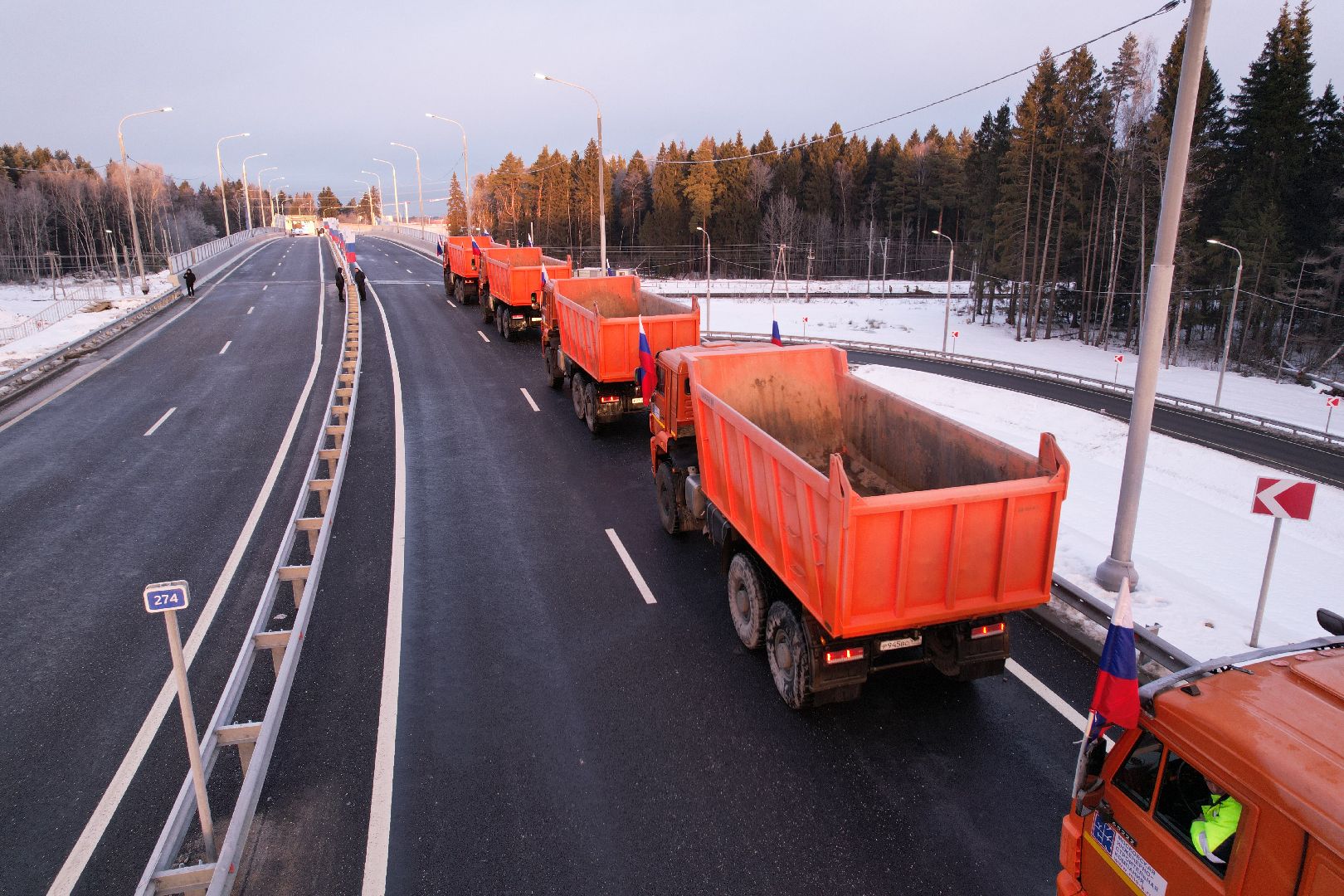 видео с коптера, строительство, дороги,