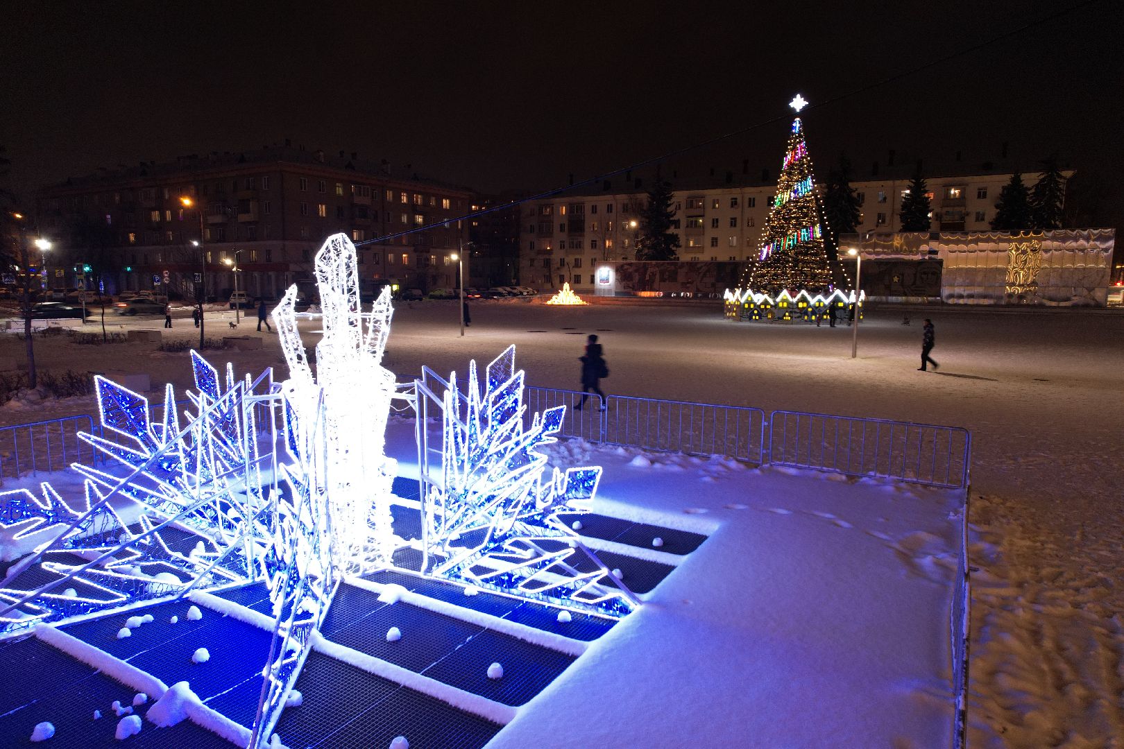 видео с коптера, зима в подмосковье, королёв,