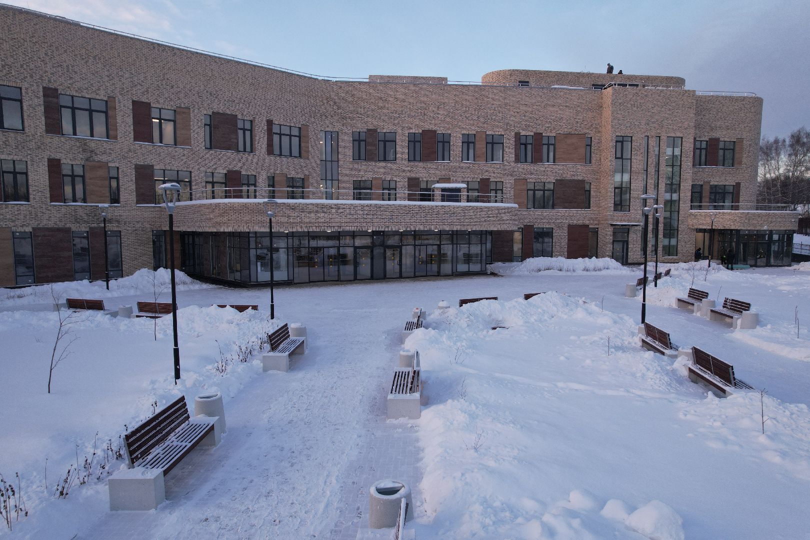 видео с коптера, хотьково, строительство, медицина,