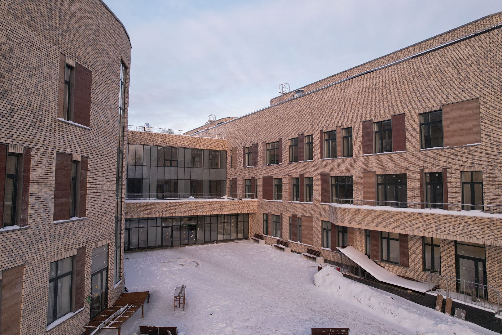 видео с коптера, хотьково, строительство, медицина,