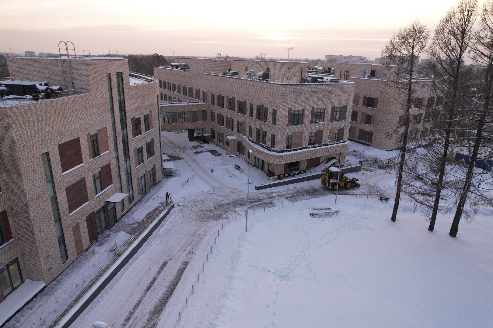 видео с коптера, хотьково, строительство, медицина,