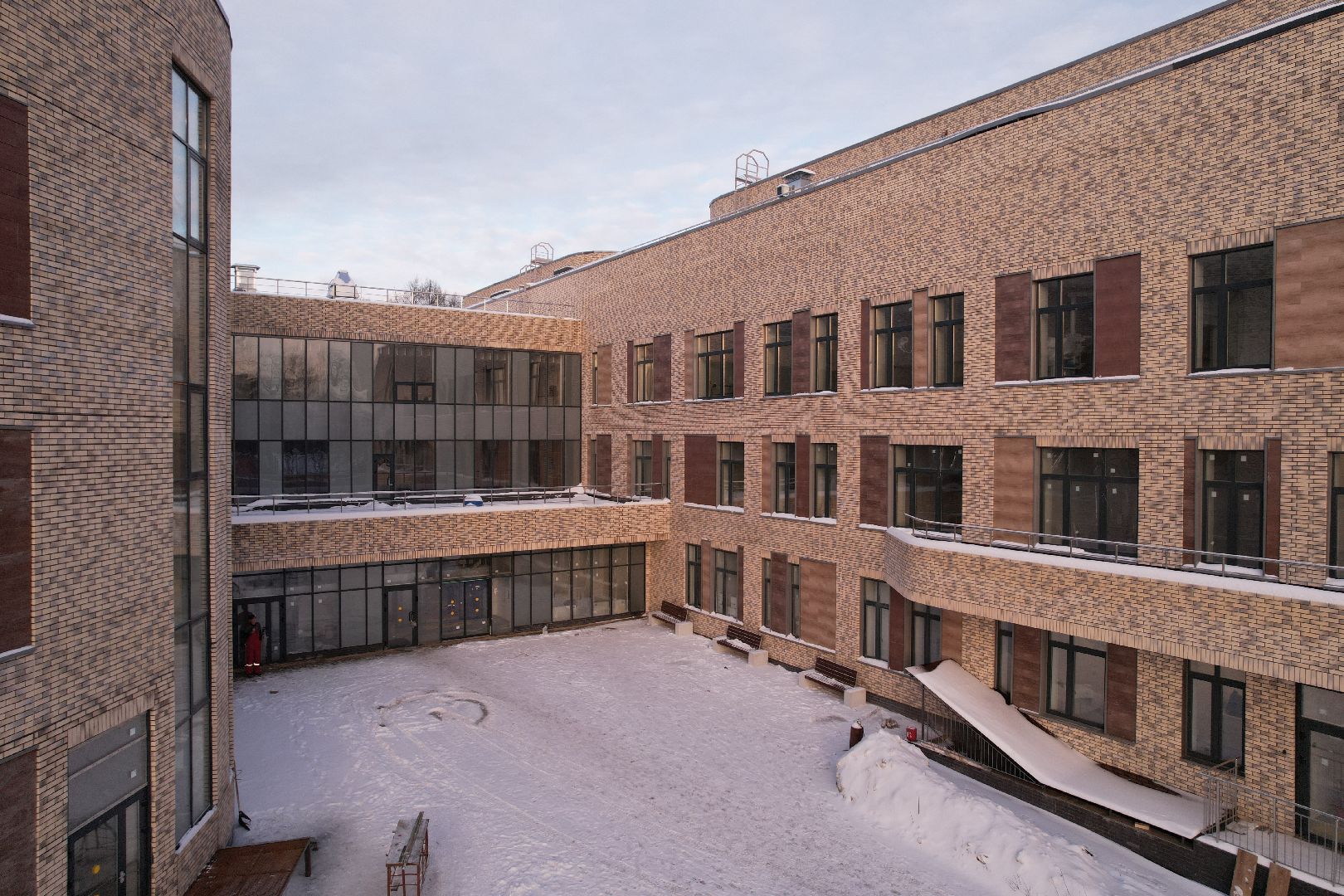 видео с коптера, хотьково, строительство, медицина,